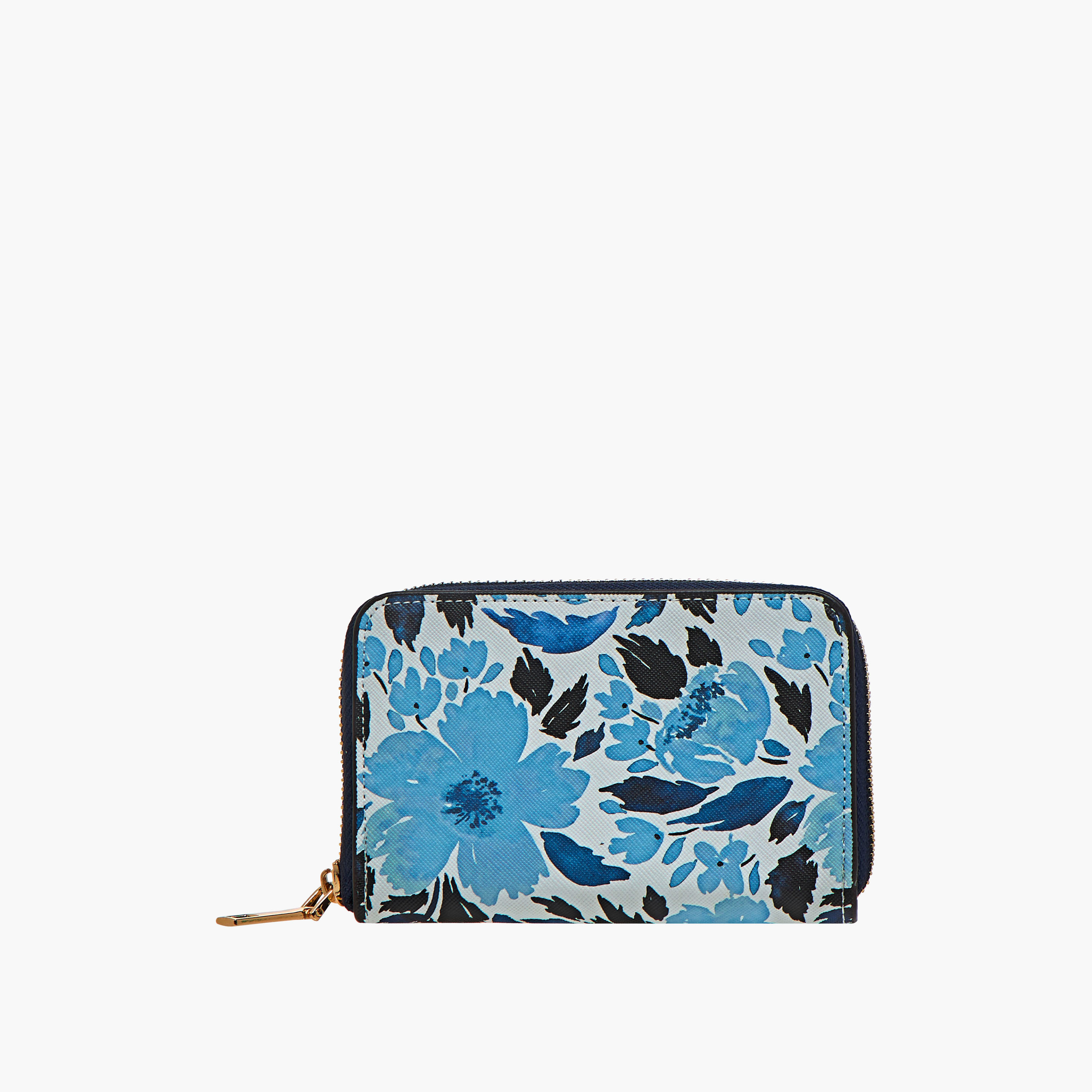 Sasha Floral Print Zip Around Wallet with Zip Closure-women-bagsandwallets-wallets-image-1