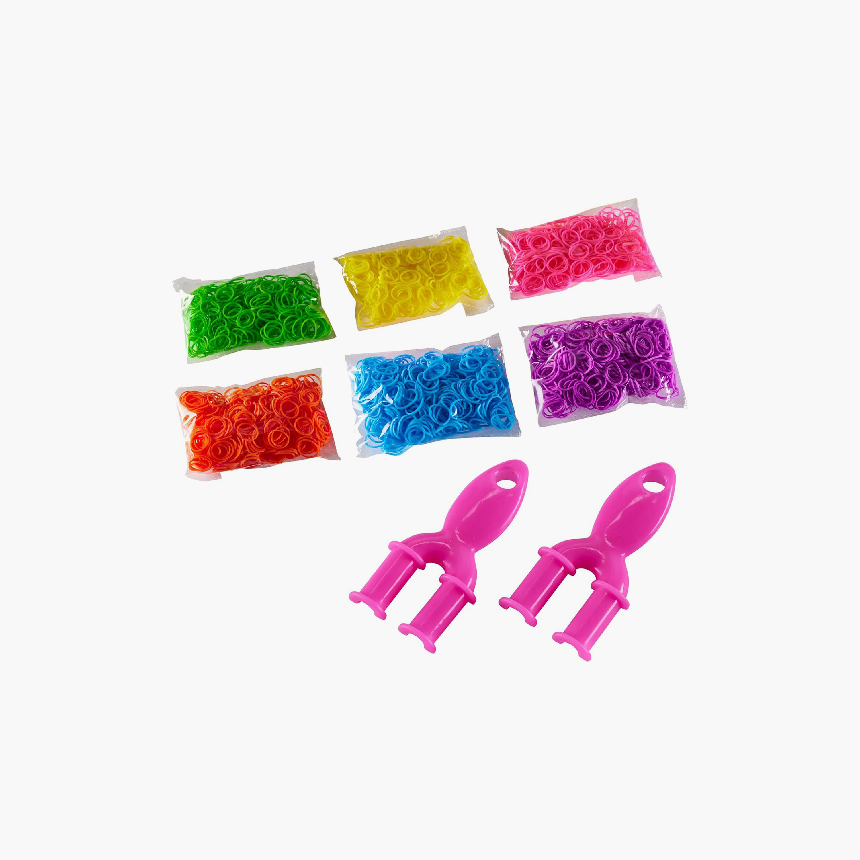 Shimmer Cra-Z-Loom Ultimate Tub 3000- Rubber Band Bracelet Maker Kit with Neon Bands-school-artsandcrafts-image-1