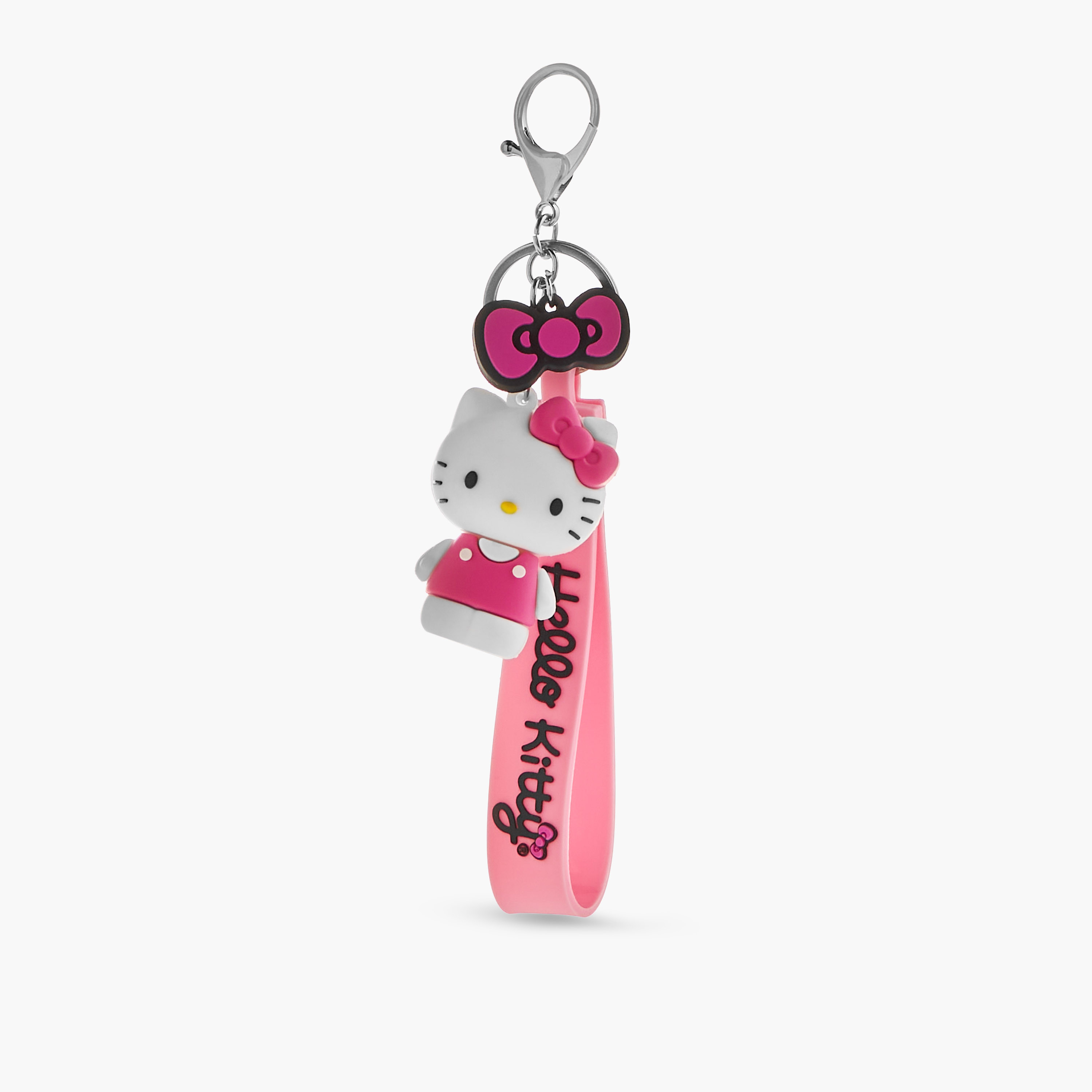 Hello Kitty Rubber Ring Keychain-girls-accessories-keyringsandbagcharms-image-1