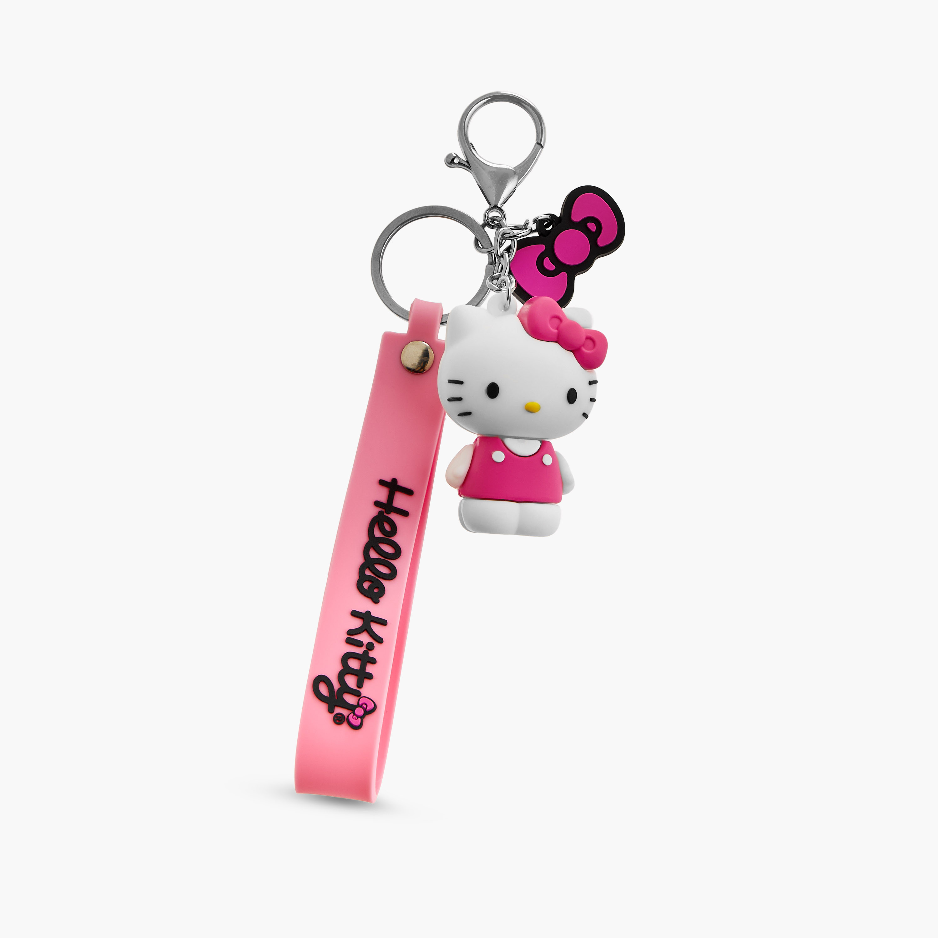 Hello Kitty Rubber Ring Keychain-girls-accessories-keyringsandbagcharms-image-2