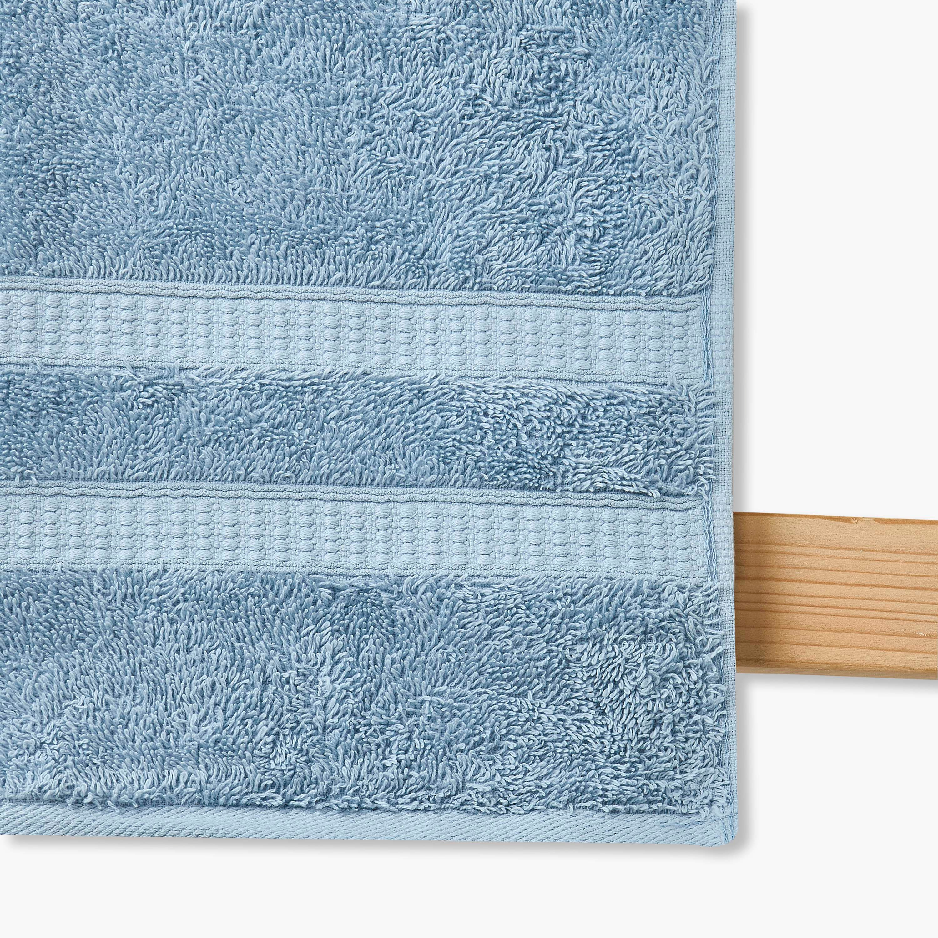 منشفة مصرية فاخرة متوسطة بحافة وافل-baby-bathandcare-towels-image-4