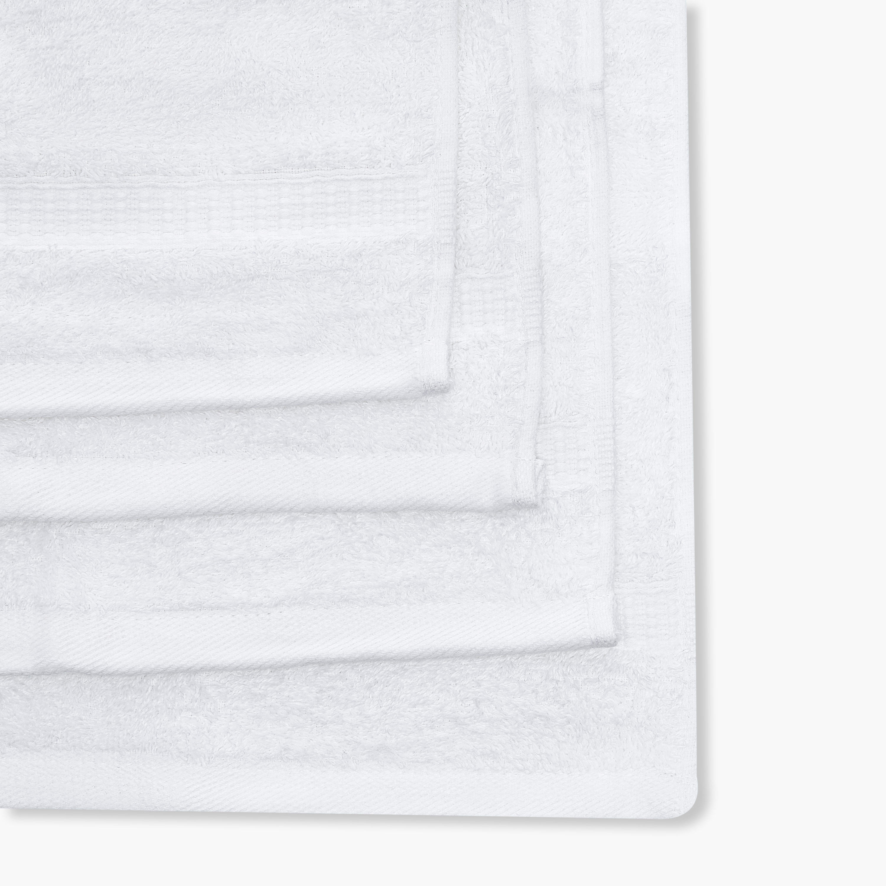 طقم مناشف مصرية فاخرة بحافة وافل من 4 قطع-baby-bathandcare-towels-image-3