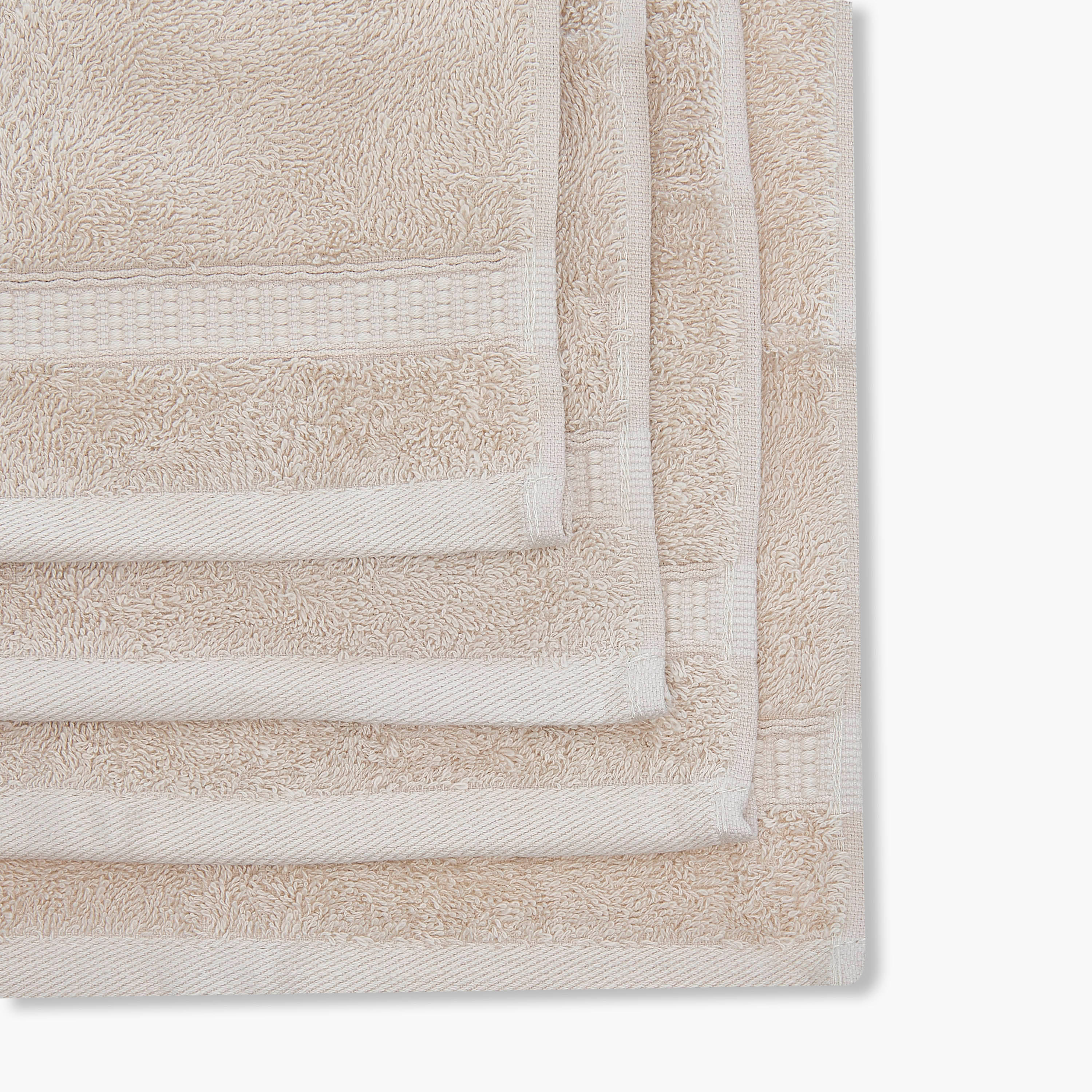 طقم مناشف مصرية فاخرة بحافة وافل من 4 قطع-baby-bathandcare-towels-image-3