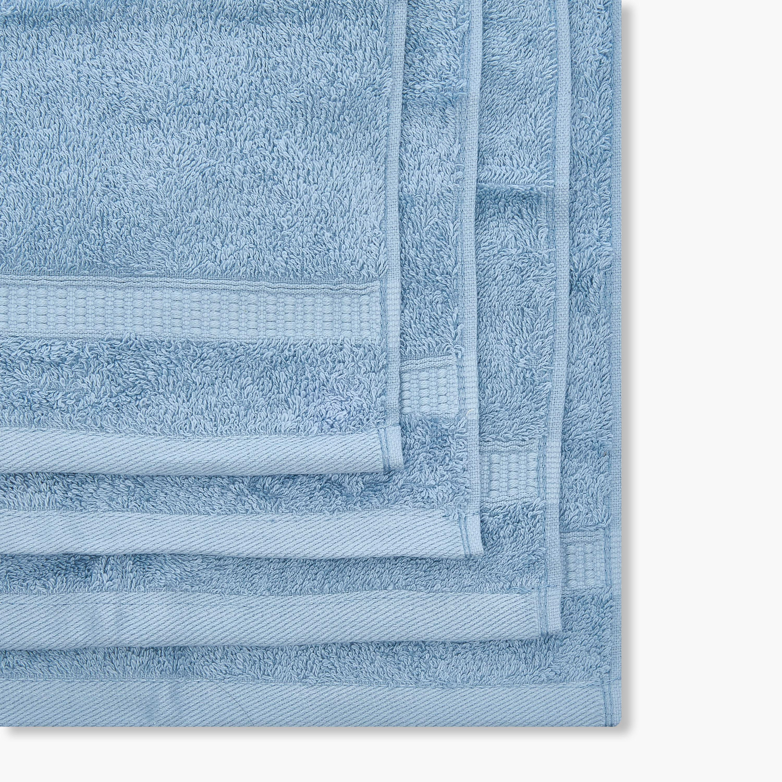 طقم مناشف مصرية فاخرة بحافة وافل من 4 قطع-baby-bathandcare-towels-image-3