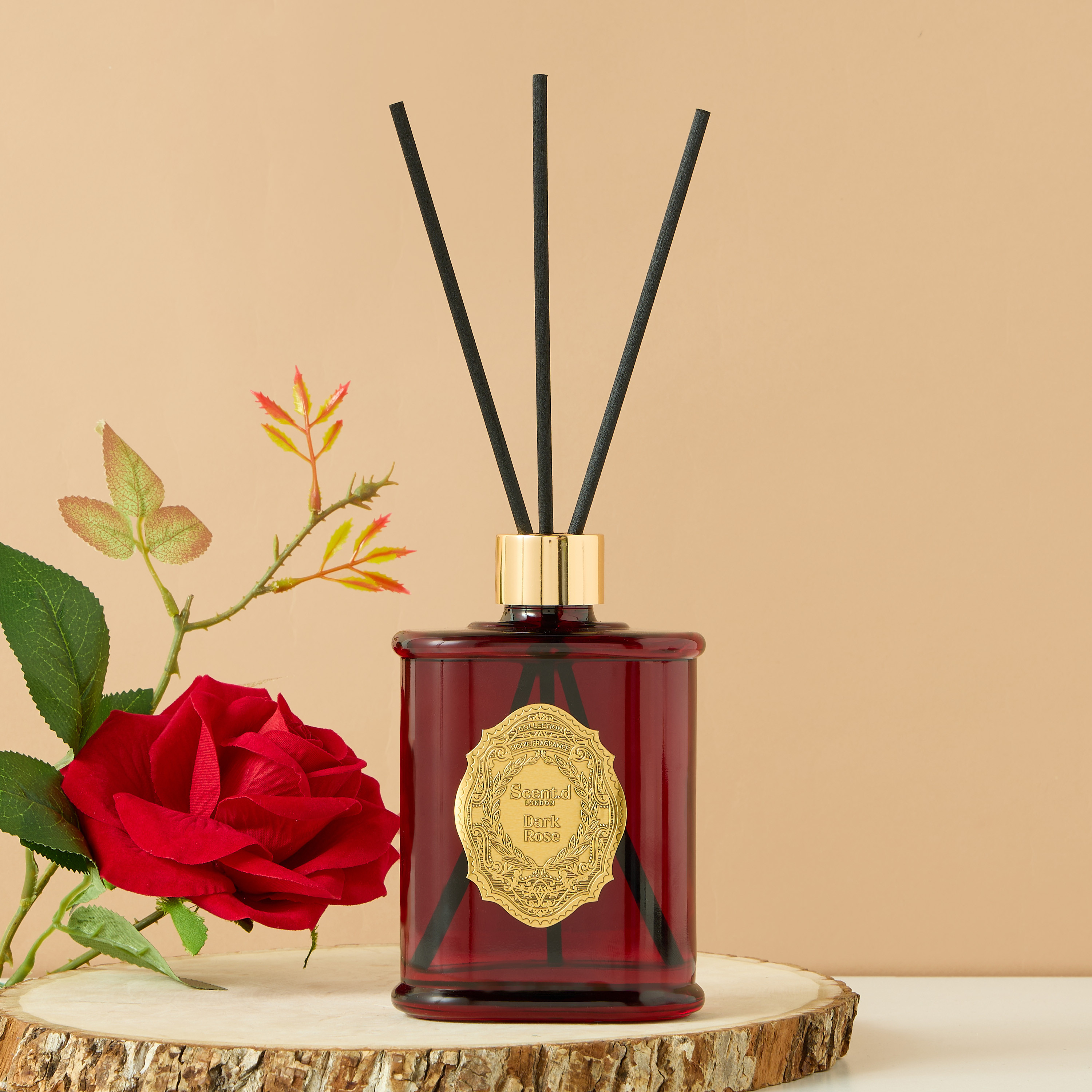 Scent.d London Oriental Luxe Dark Rose Reed Diffuser - 200 ml-household-homefragrance-reeddiffusers-image-1