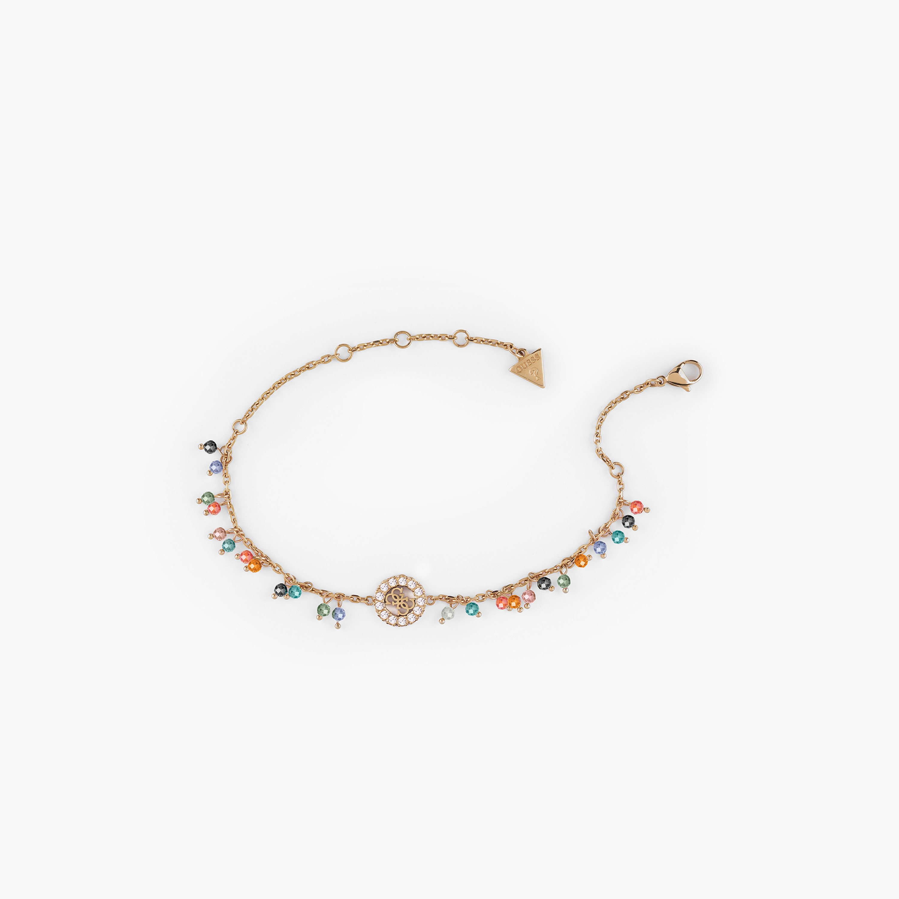 Guess Bon Bon Women Gold Charm Anklet Stainless Steel | JUBA04680JWYGMCT-women-watchesandjewellery-jewellery-anklets-image-1
