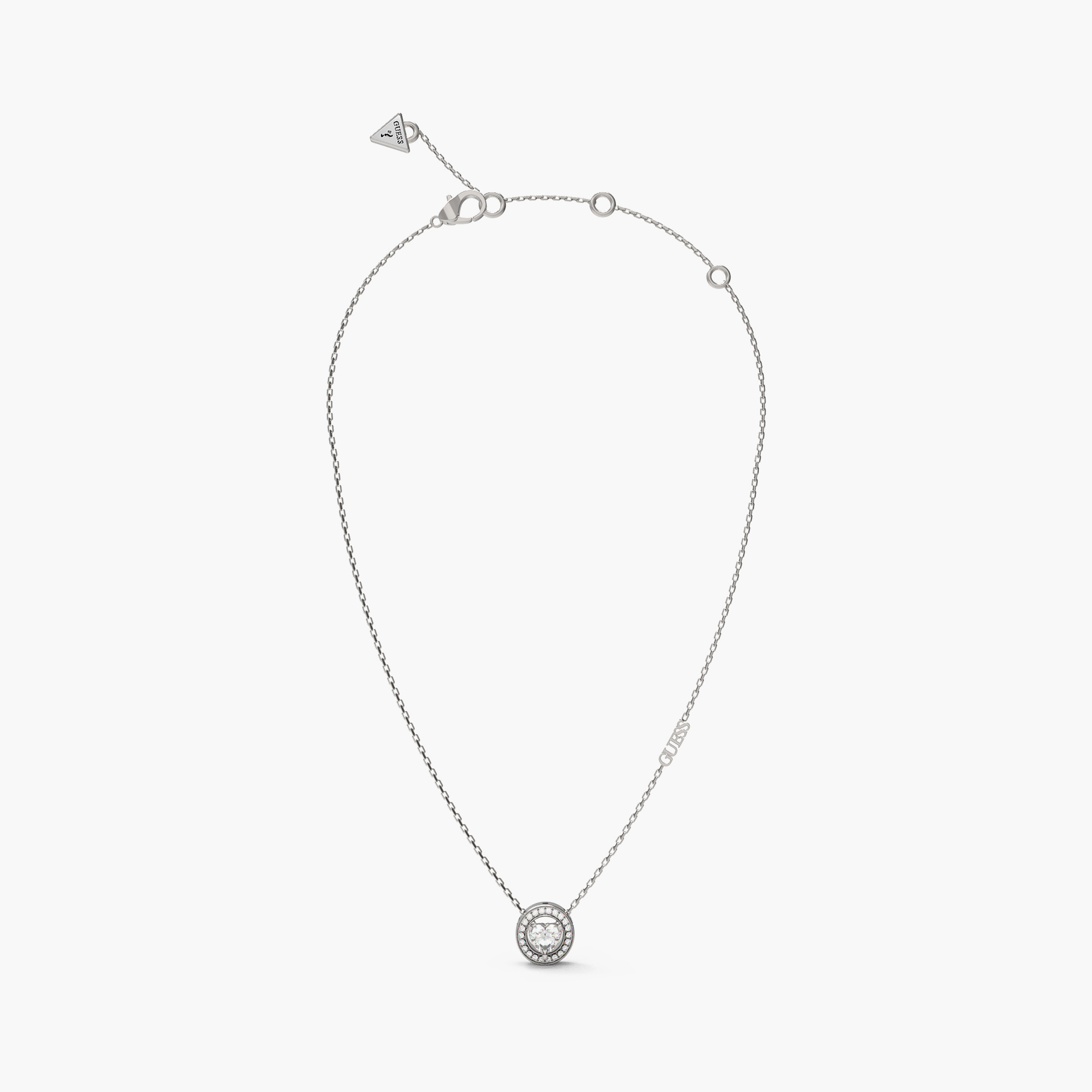Guess M'Ama Non M'Ama Women Embellished Pendant Necklace Stainless Steel | JUBN04667-women-watchesandjewellery-jewellery-necklacesandpendants-image-3