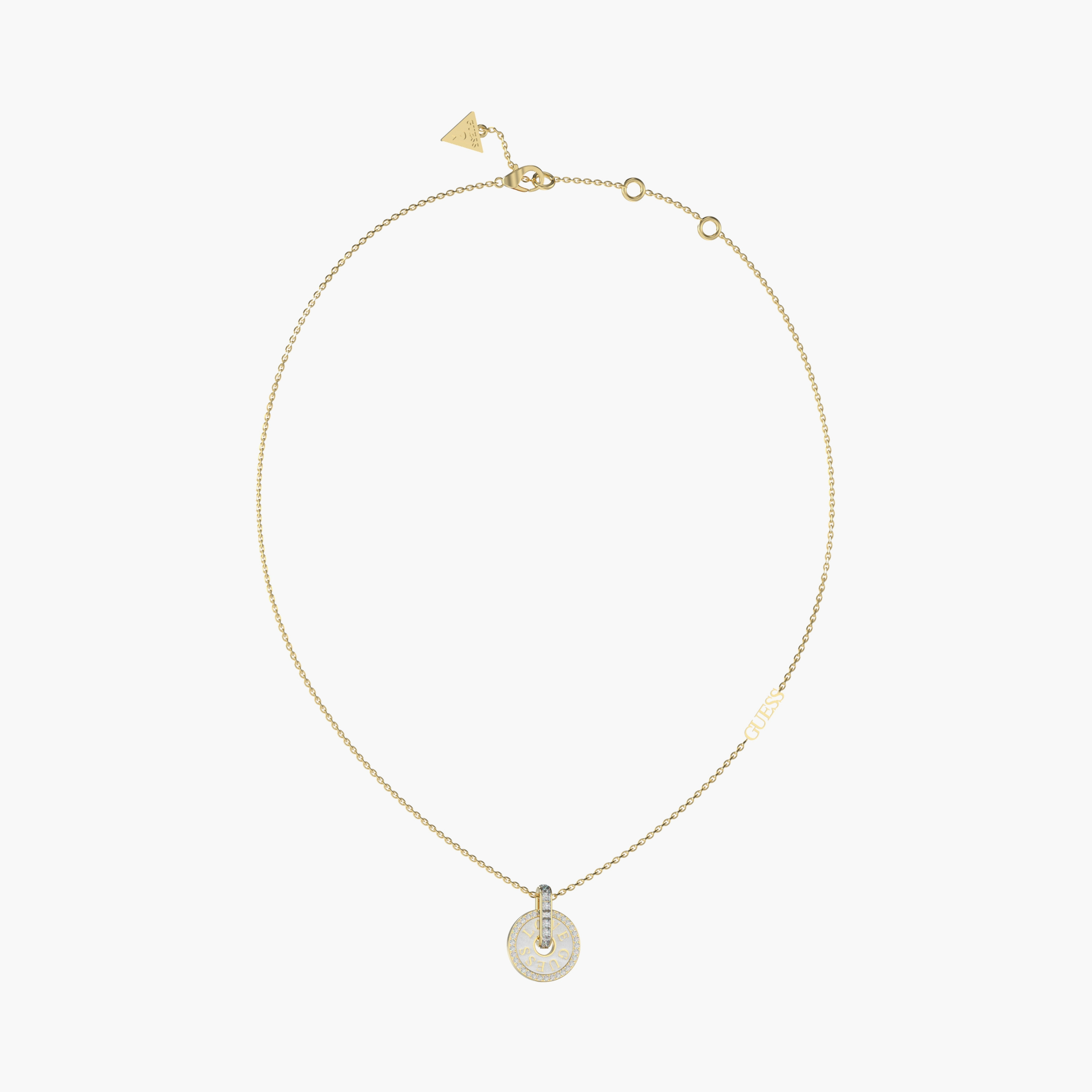 Guess Love Guess Women Embellished Pendant Necklace Stainless Steel | JUBN04077JWYGWHT-women-watchesandjewellery-jewellery-necklacesandpendants-image-1