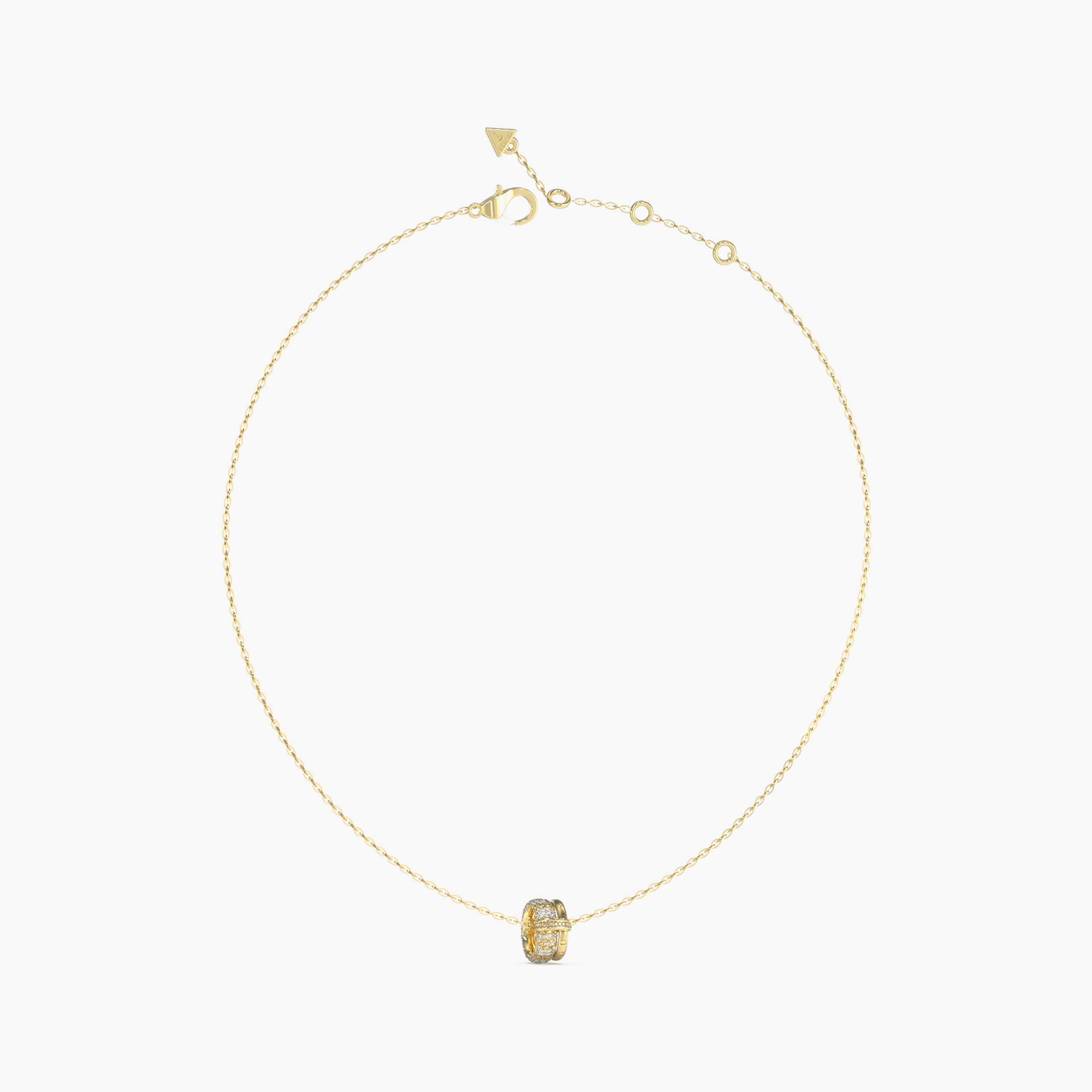 Guess Fabulous Me Women Embellished Pendant Necklace Stainless Steel | JUBN05195JWYGT-women-watchesandjewellery-jewellery-necklacesandpendants-image-1