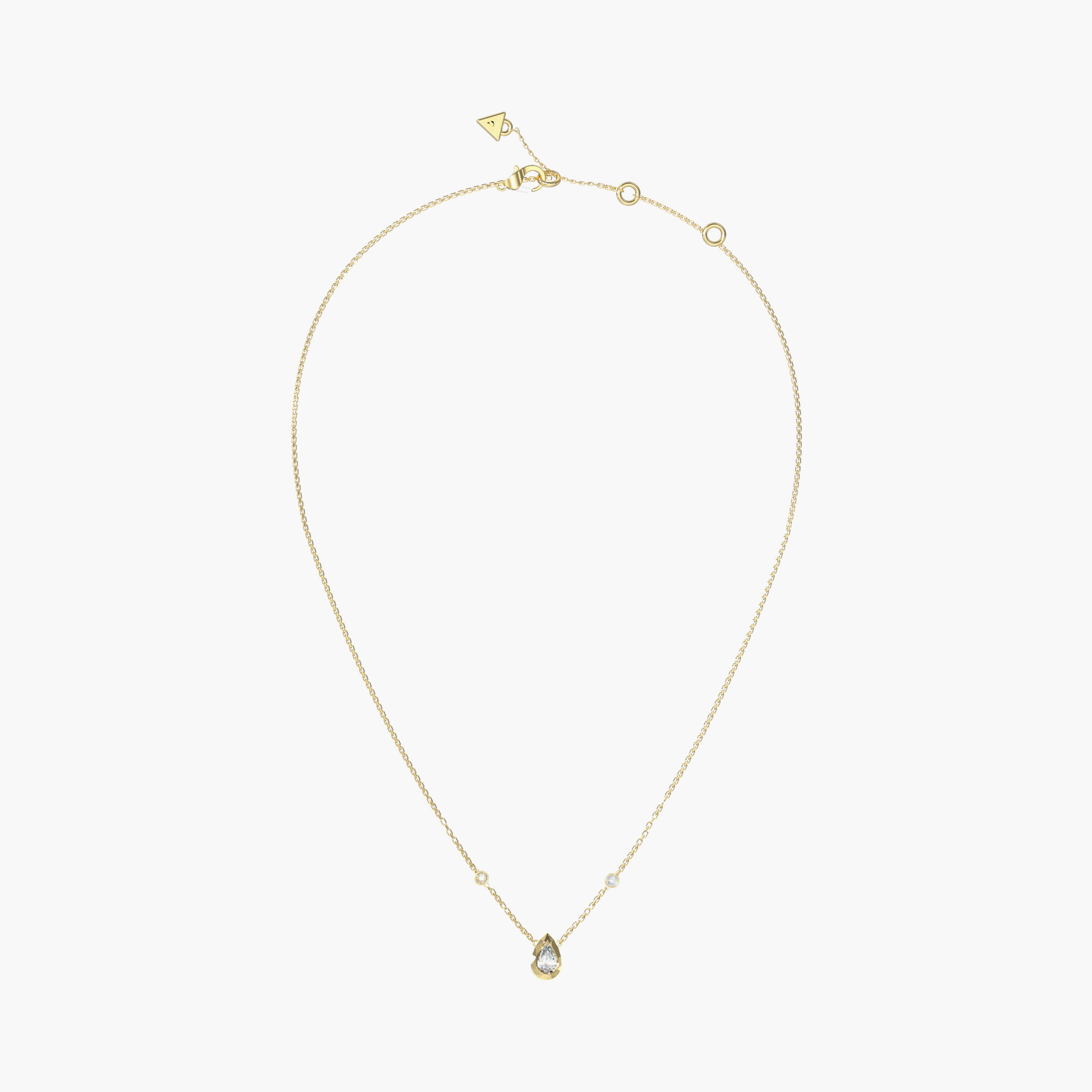 Guess 4G Light Women Embellished Pearl Drop Pendant Necklace Stainless Steel | JUBN05246JWYGT-women-watchesandjewellery-jewellery-necklacesandpendants-image-1