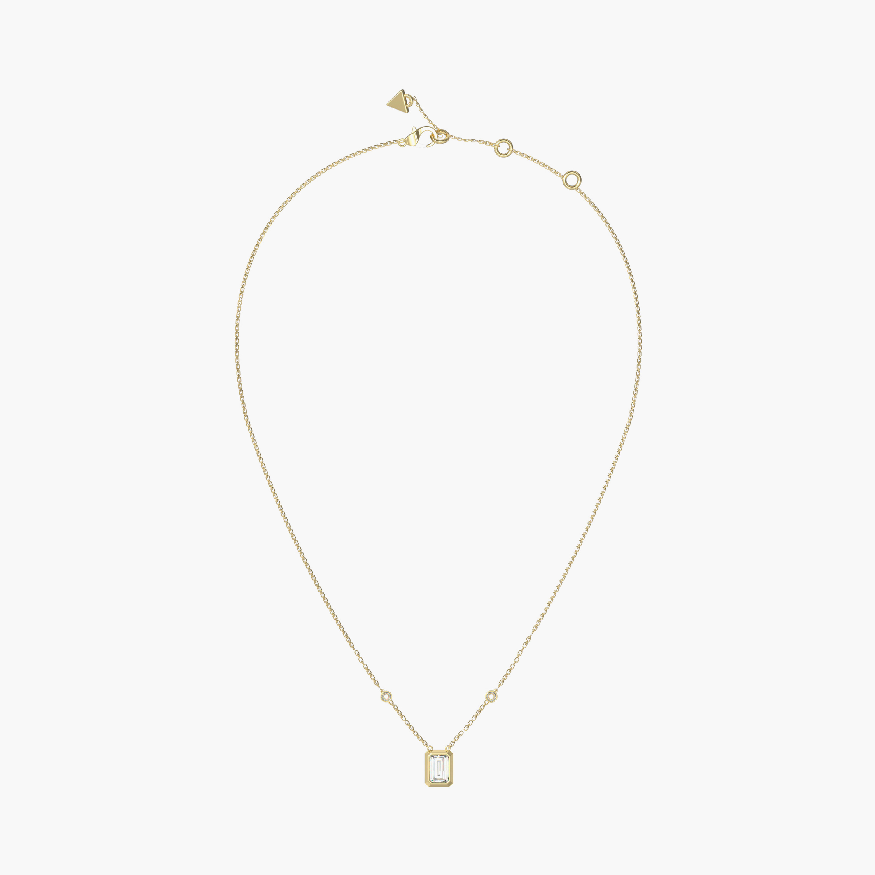 Guess 4G Light Women Embellished Pendant Necklace Stainless Steel | JUBN05249JWYGT-women-watchesandjewellery-jewellery-necklacesandpendants-image-1