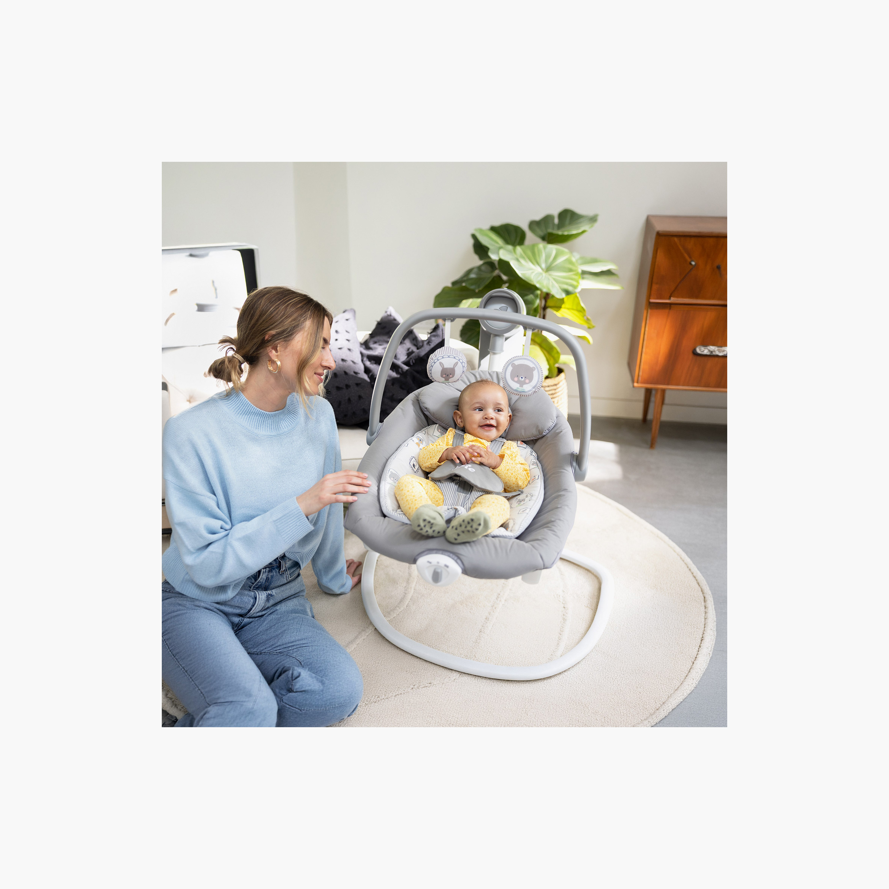 أرجوحة وسرير هزاز 2 في 1 سيرينا من جوي-baby-infantactivity-rockers-image-13