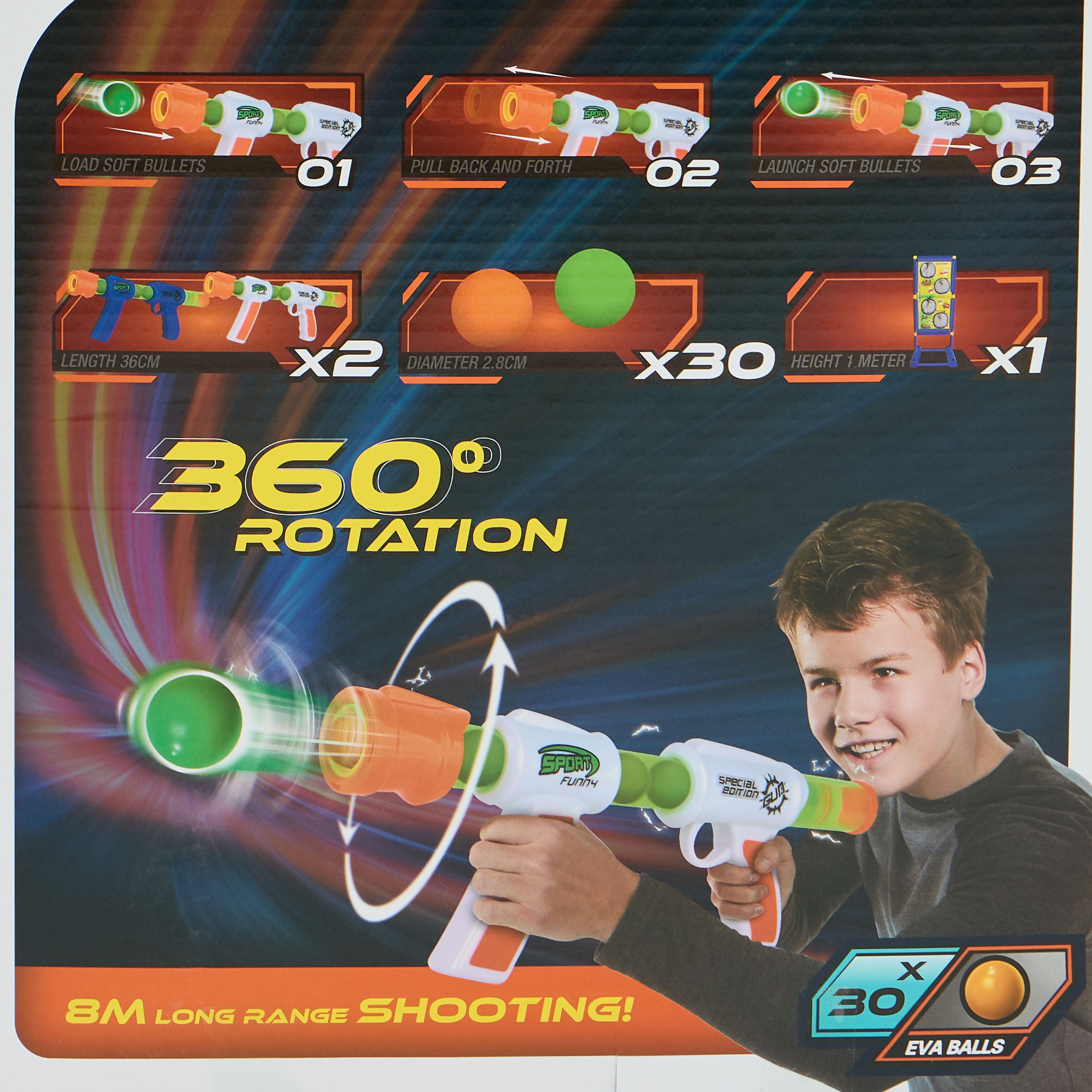 Juniors Aerodynamic Toy Gun and Electric Target Set-toys-outdoor-gunsandfoamblasters-image-19