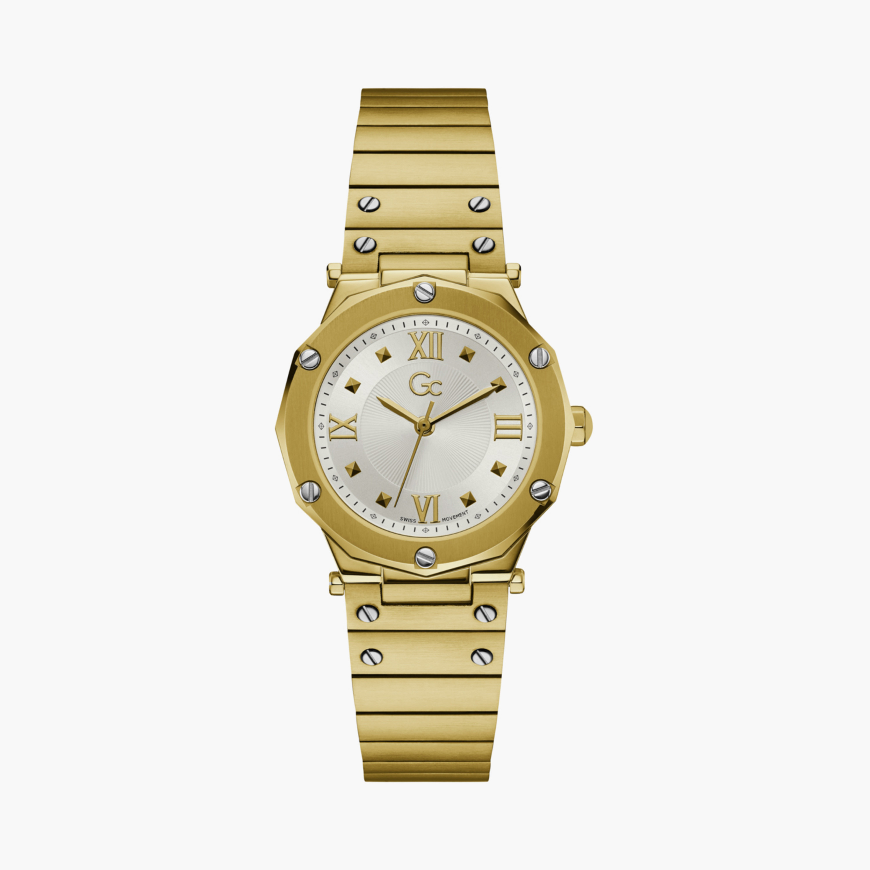 ساعة GC للنساء 36 مم فضة بعرض تناظري من الستانلس ستيل | Y60002L1MF-women-watchesandjewellery-watches-image-1
