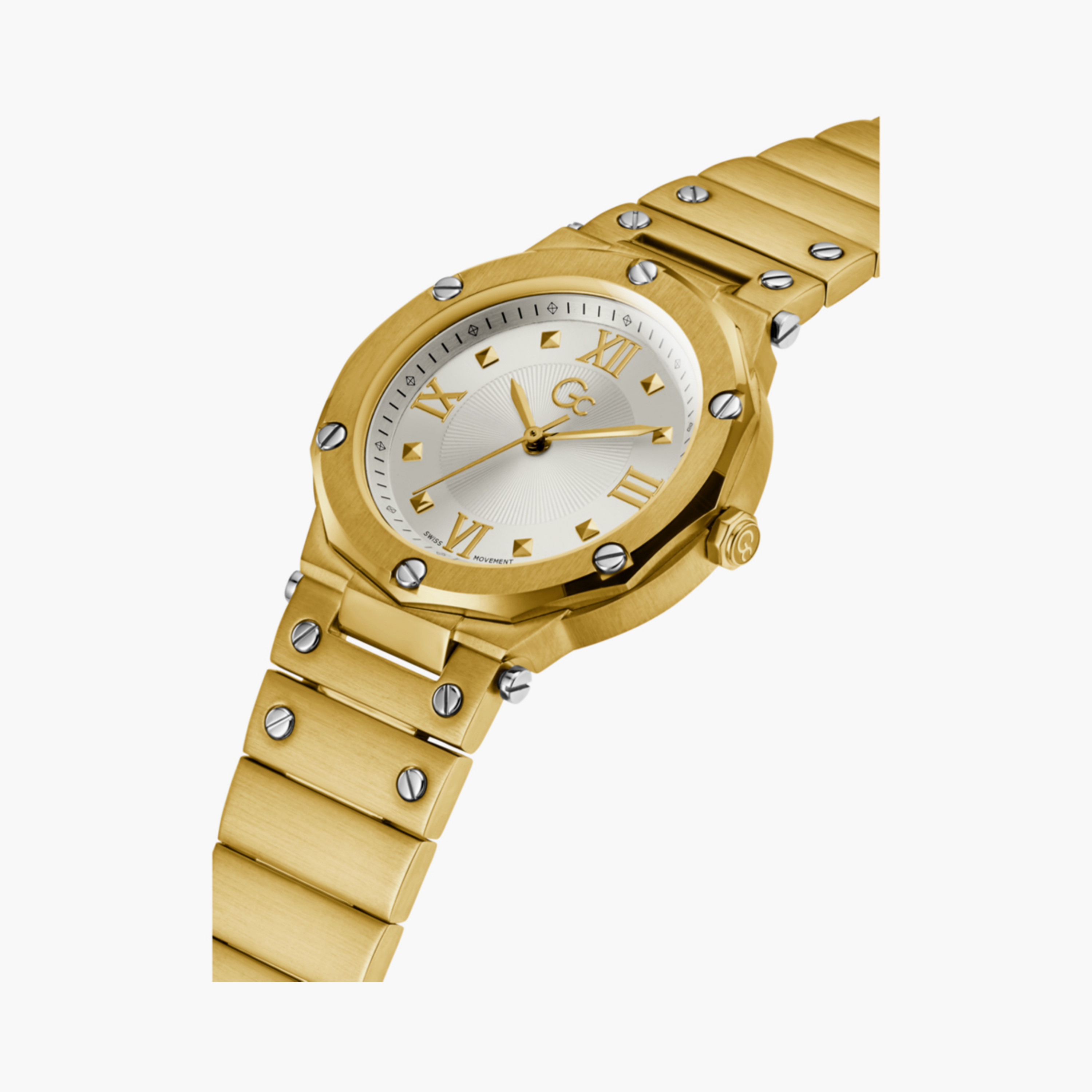 ساعة GC للنساء 36 مم فضة بعرض تناظري من الستانلس ستيل | Y60002L1MF-women-watchesandjewellery-watches-image-5