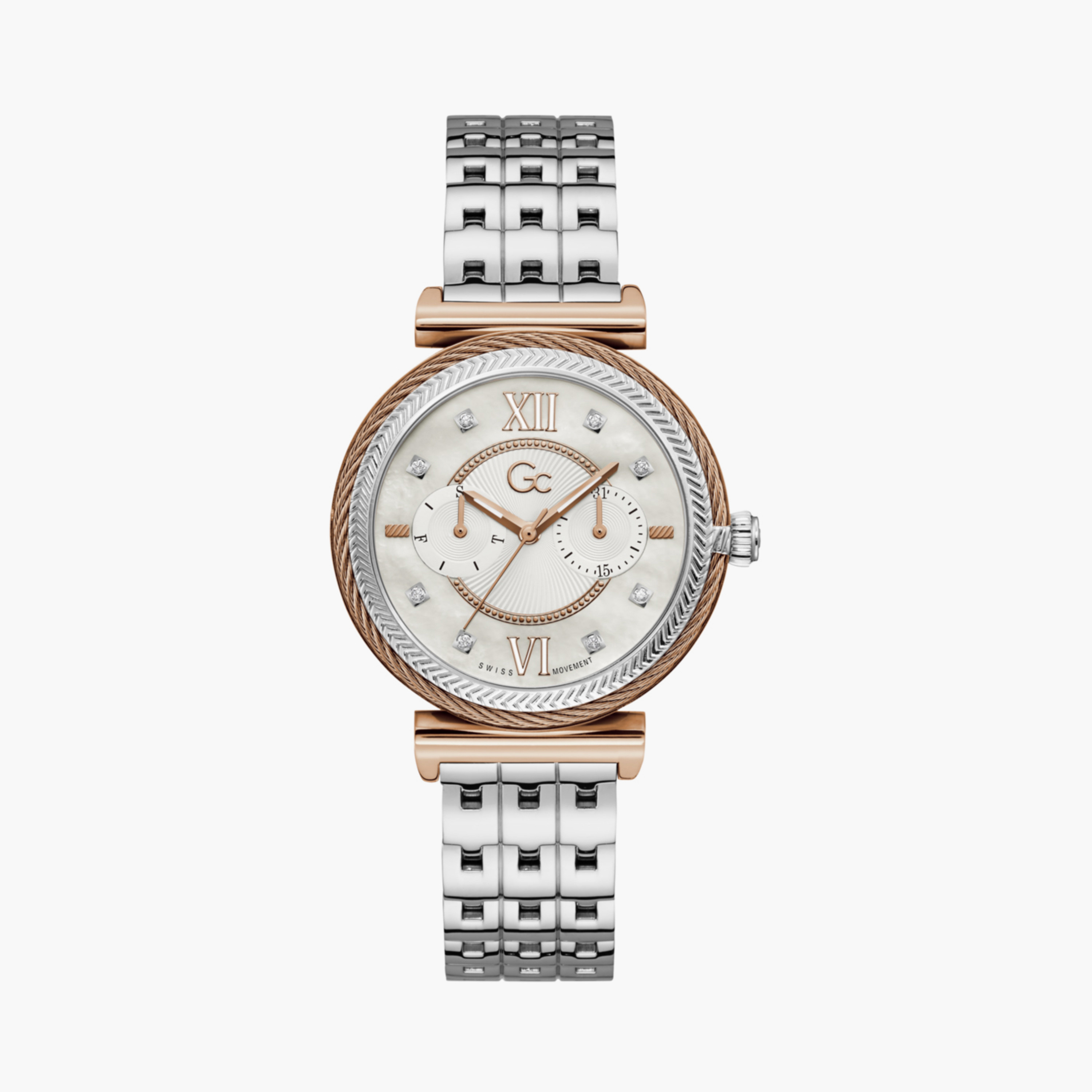 GC Women's 38 MM Silver Analog Stainless Steel Watch | Y76001L1MF-women-watchesandjewellery-watches-image-1
