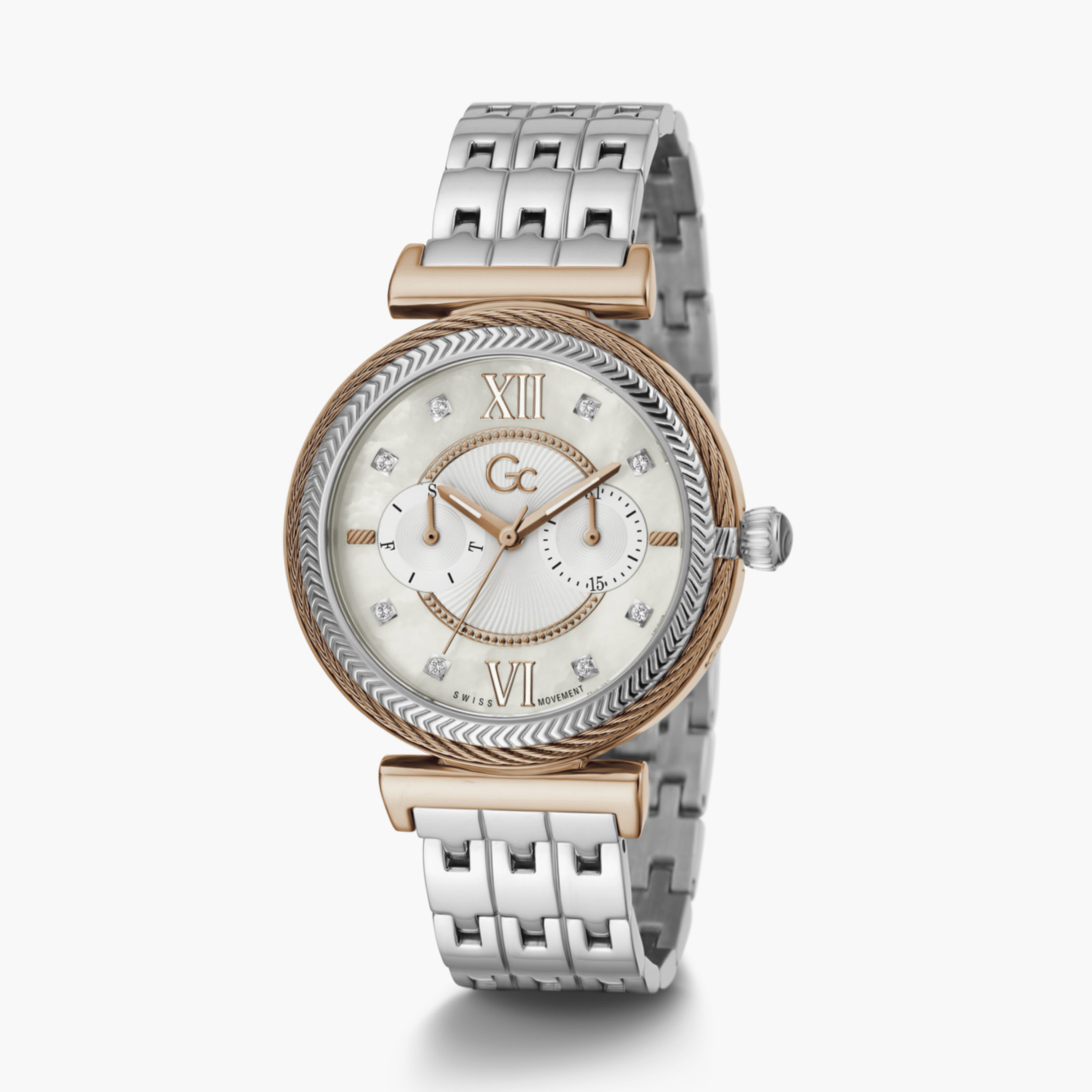 GC Women's 38 MM Silver Analog Stainless Steel Watch | Y76001L1MF-women-watchesandjewellery-watches-image-2