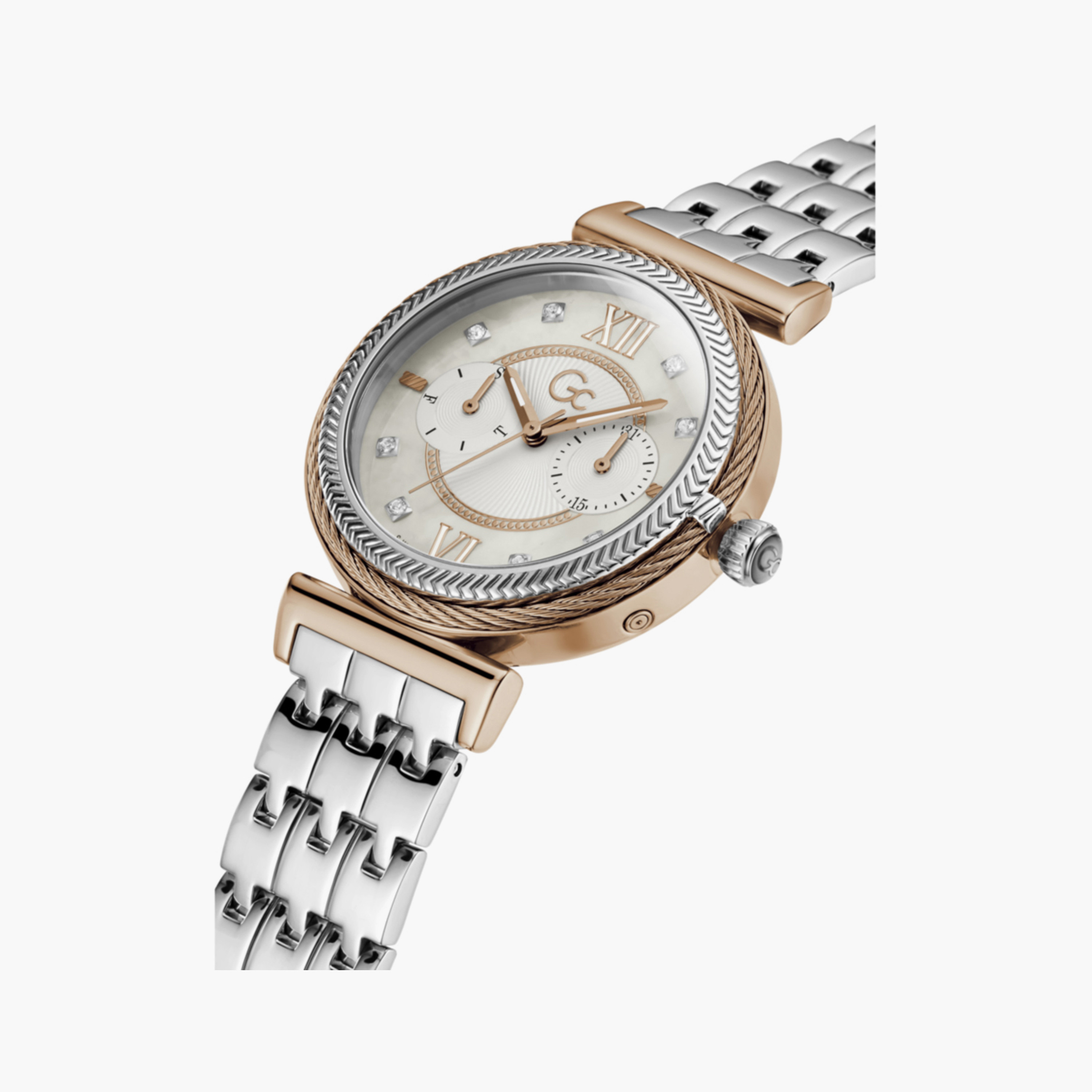 GC Women's 38 MM Silver Analog Stainless Steel Watch | Y76001L1MF-women-watchesandjewellery-watches-image-5