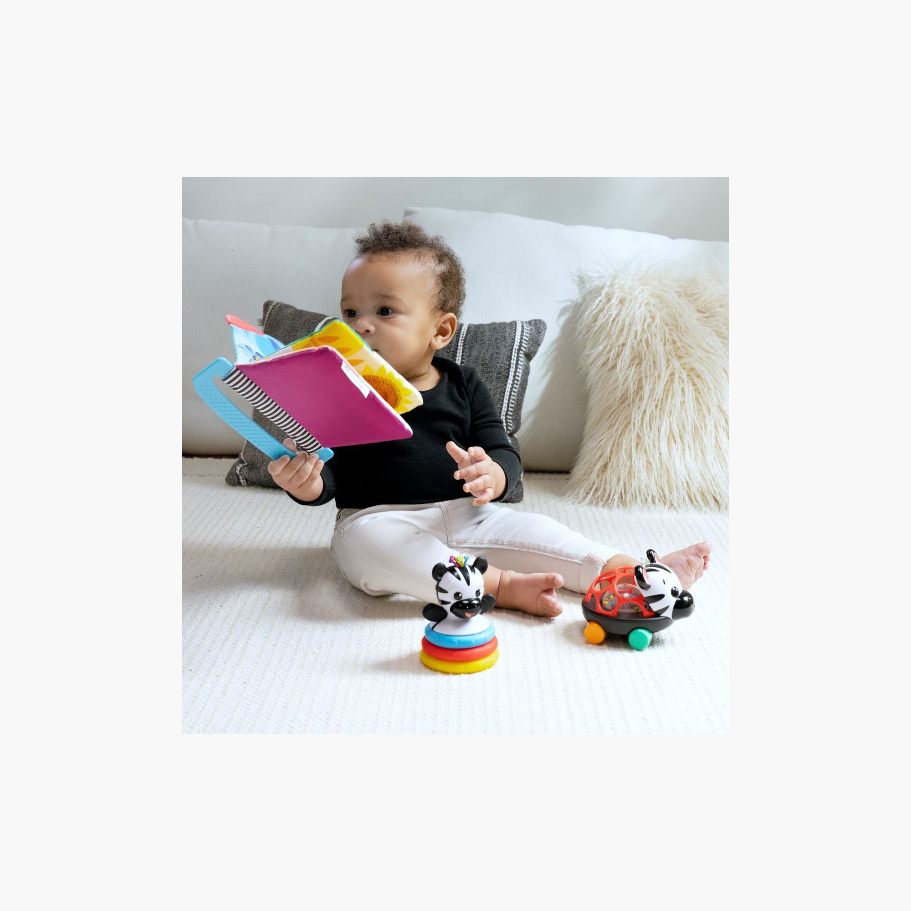 Baby Einstein 3-Piece Zen the Zebra Gift Set - 3 Months+-baby-feeding-teethers-image-6