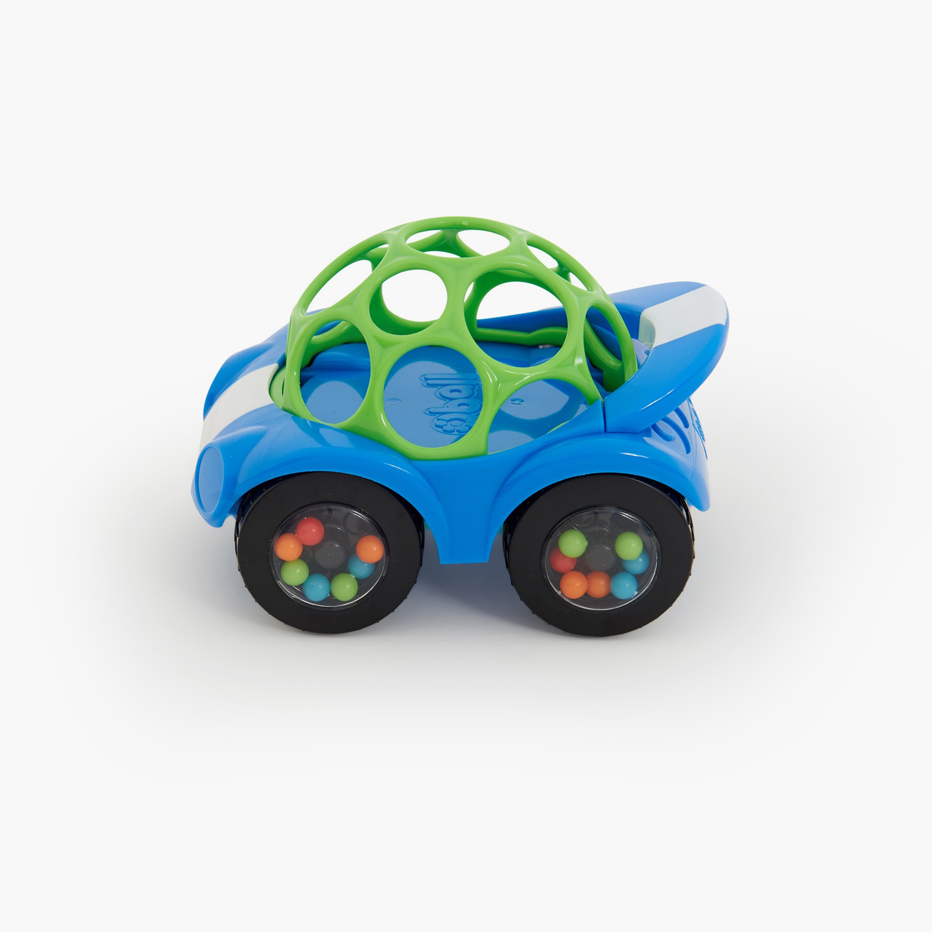 Bright Starts Oball Rattle & Roll Car Toy with Flexible Grip Design & Sound Beads 3 Months+-toys-babyandtoddlertoys-rattlesandteethers-image-2