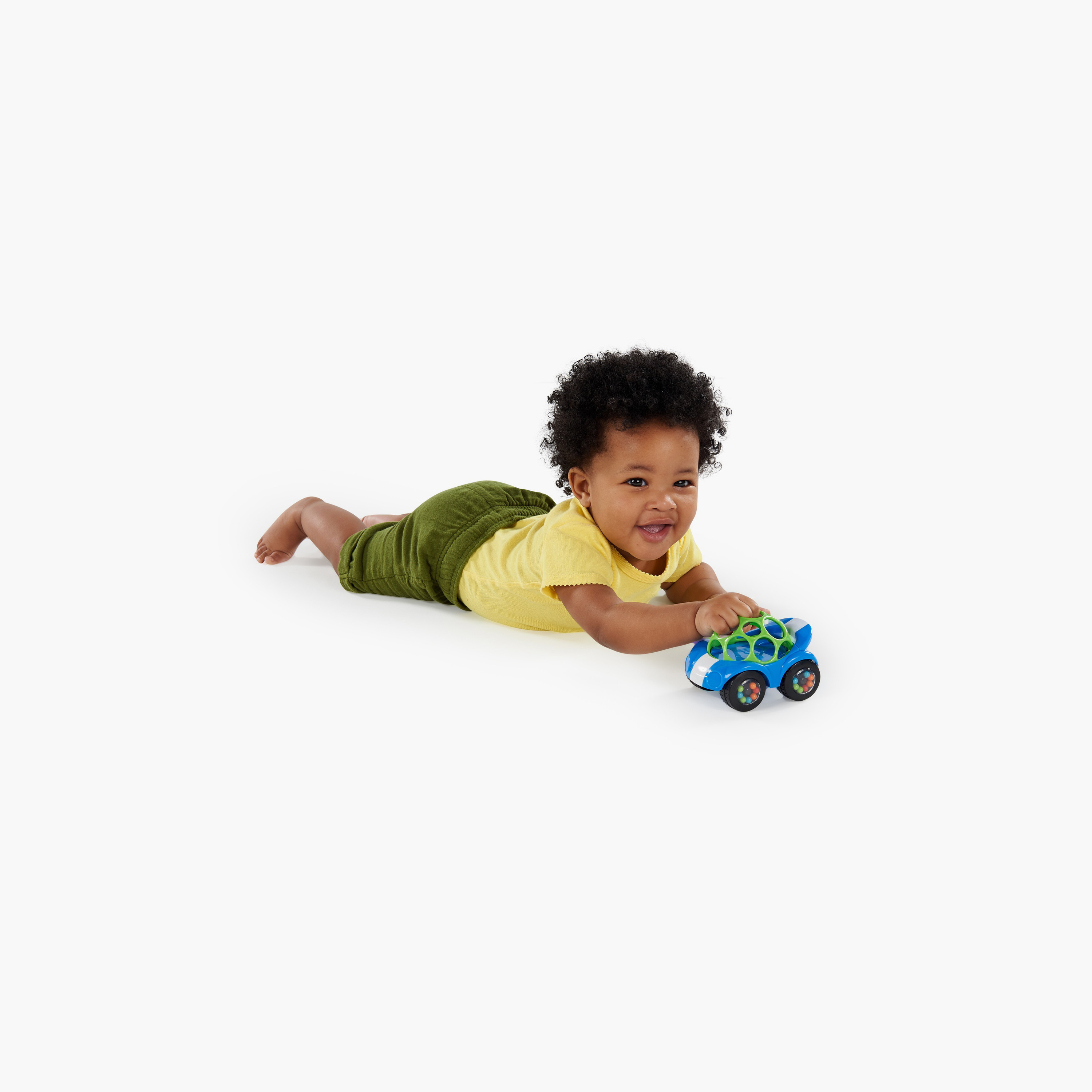 Bright Starts Oball Rattle & Roll Car Toy with Flexible Grip Design & Sound Beads 3 Months+-toys-babyandtoddlertoys-rattlesandteethers-image-4
