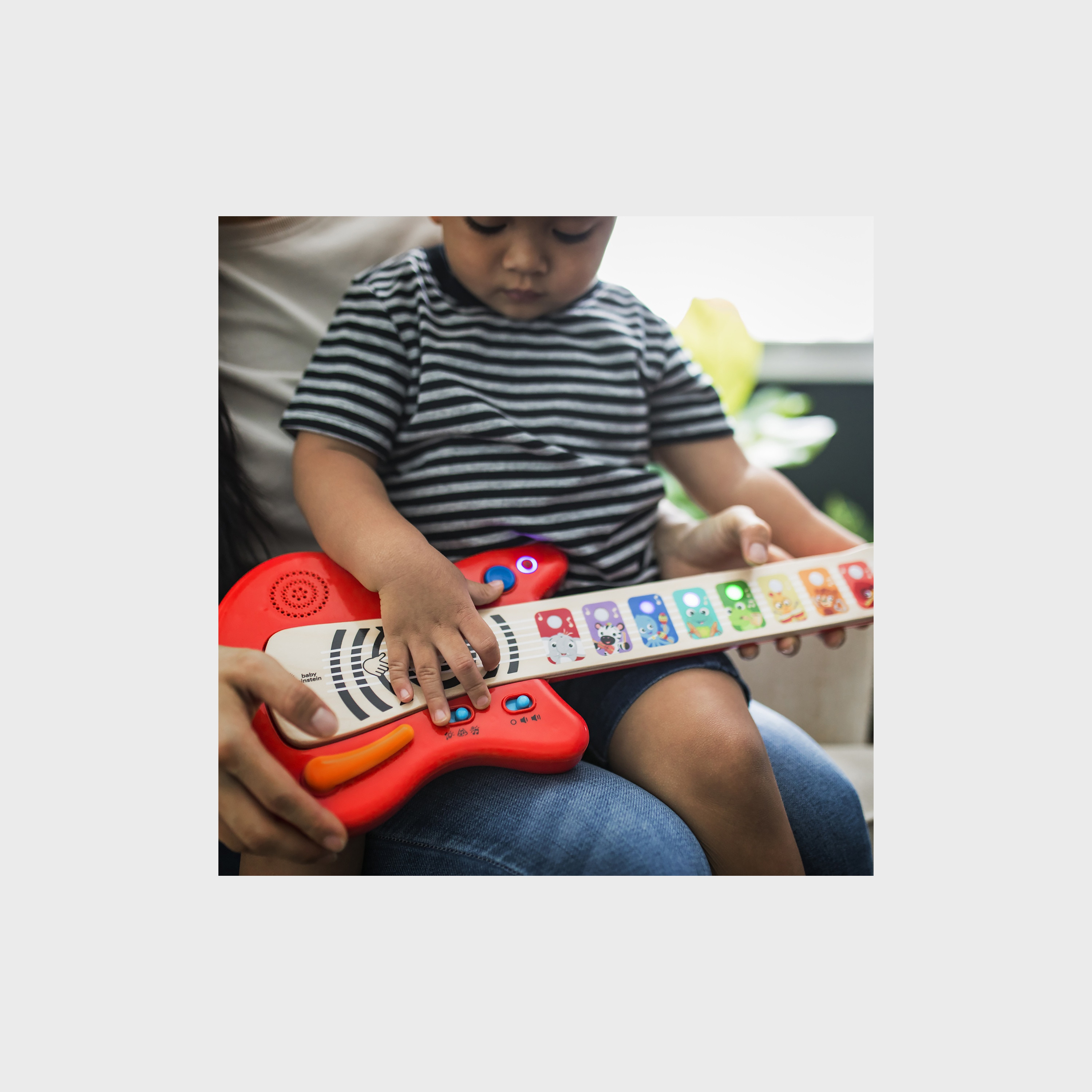 Baby Einstein Together in Tune Guitar​ Safe Wireless Wooden Musical Toy, Magic - 6 Months+-toys-babyandtoddlertoys-lightsandmusicaltoys-image-2