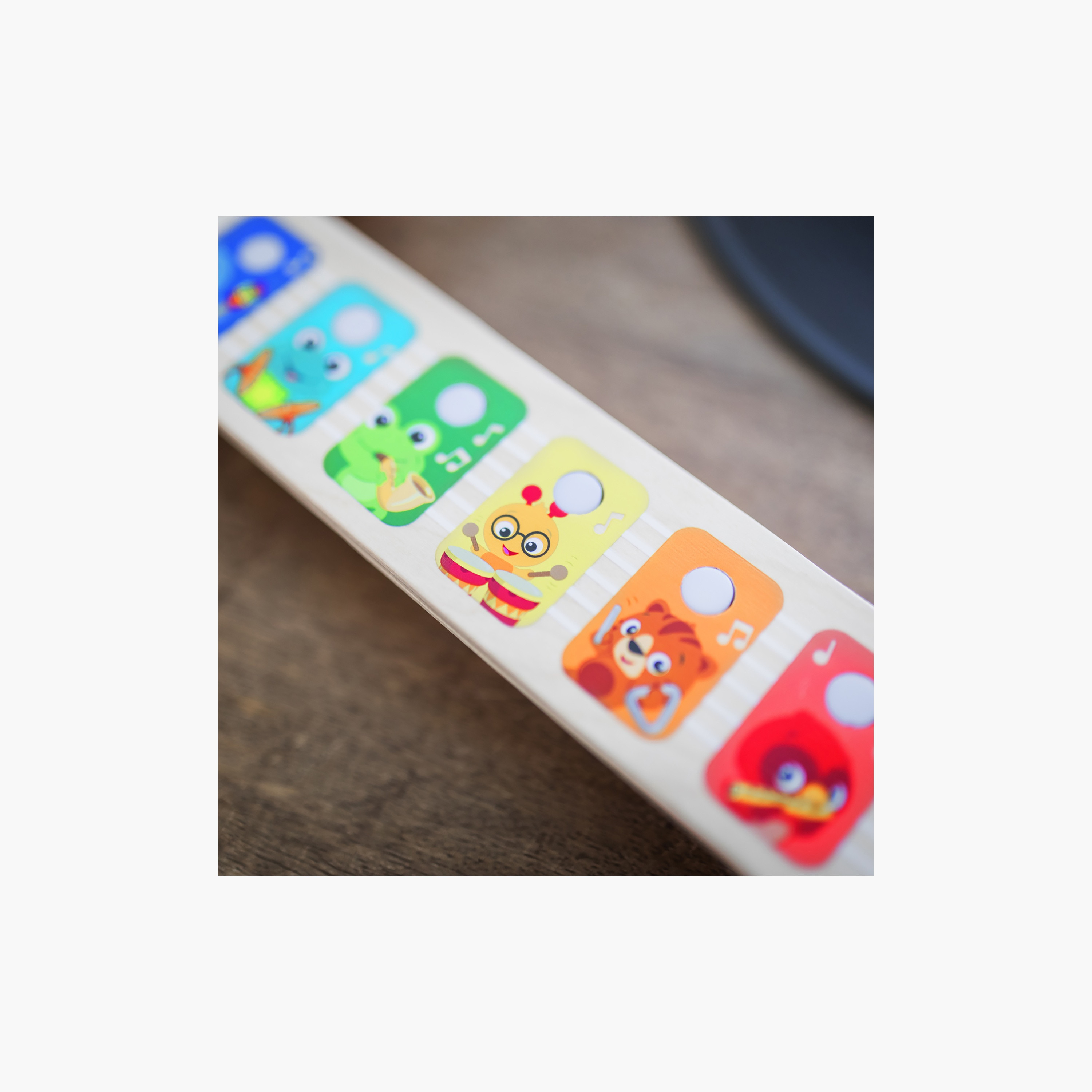 Baby Einstein Together in Tune Guitar​ Safe Wireless Wooden Musical Toy, Magic - 6 Months+-toys-babyandtoddlertoys-lightsandmusicaltoys-image-3
