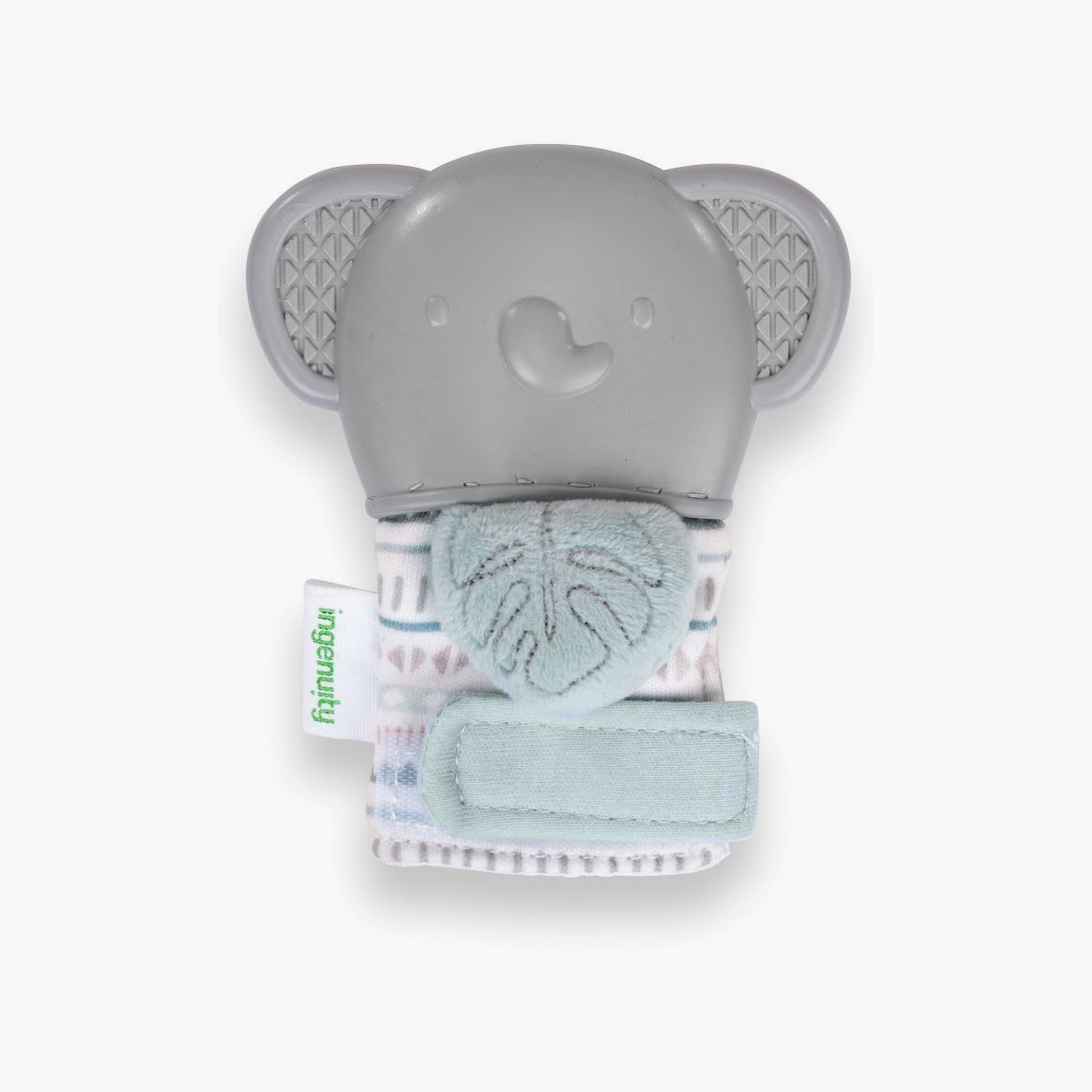 قفاز التسنين وخشخيشة الخالية من مادة BPA من إنجينيويتي - فيل-toys-babyandtoddlertoys-rattlesandteethers-image-1