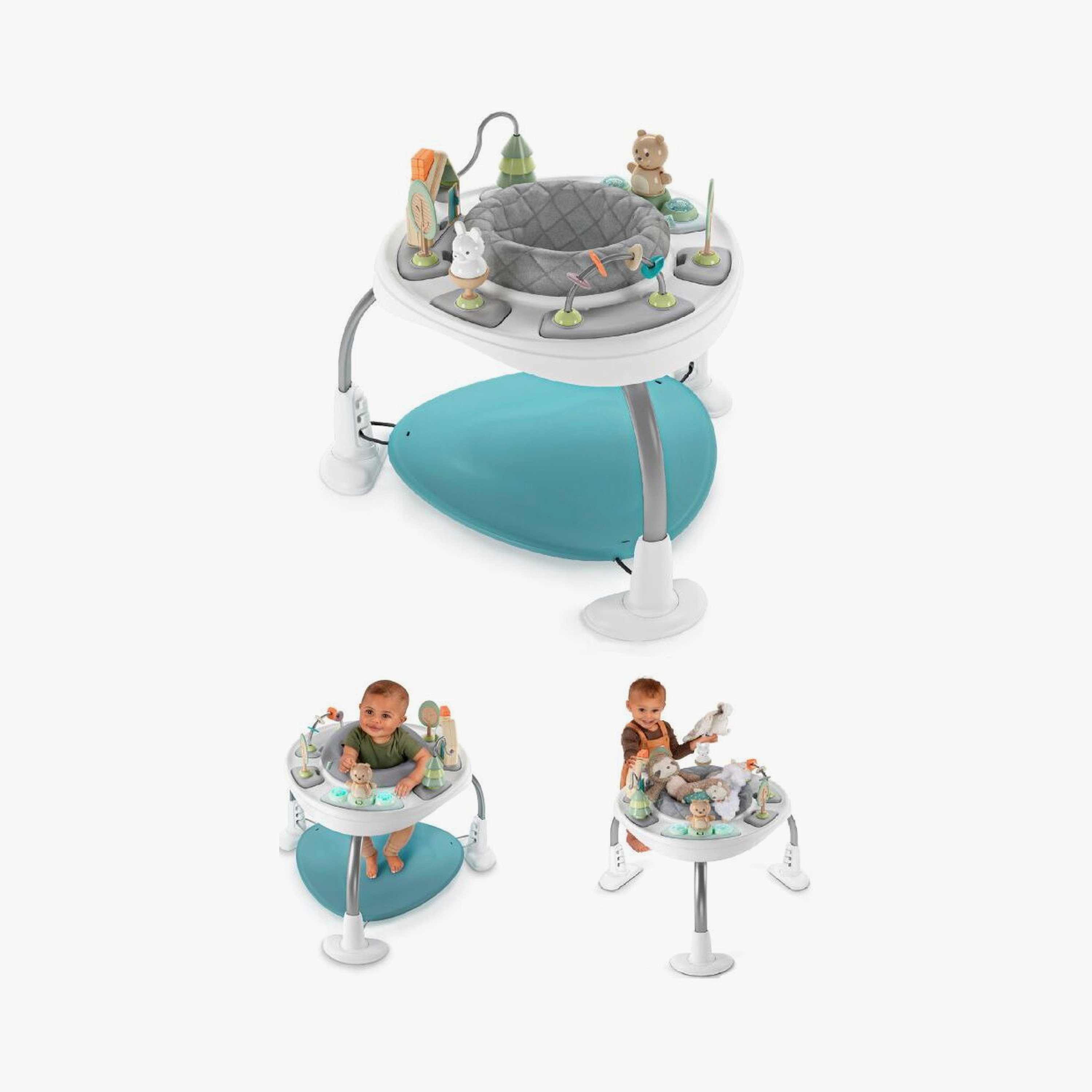 Ingenuity Spring & Sprout 2-in-1 Baby Activity Centre Jumper with Table - First Forest - 6 Months+-baby-infantactivity-bouncers-image-3