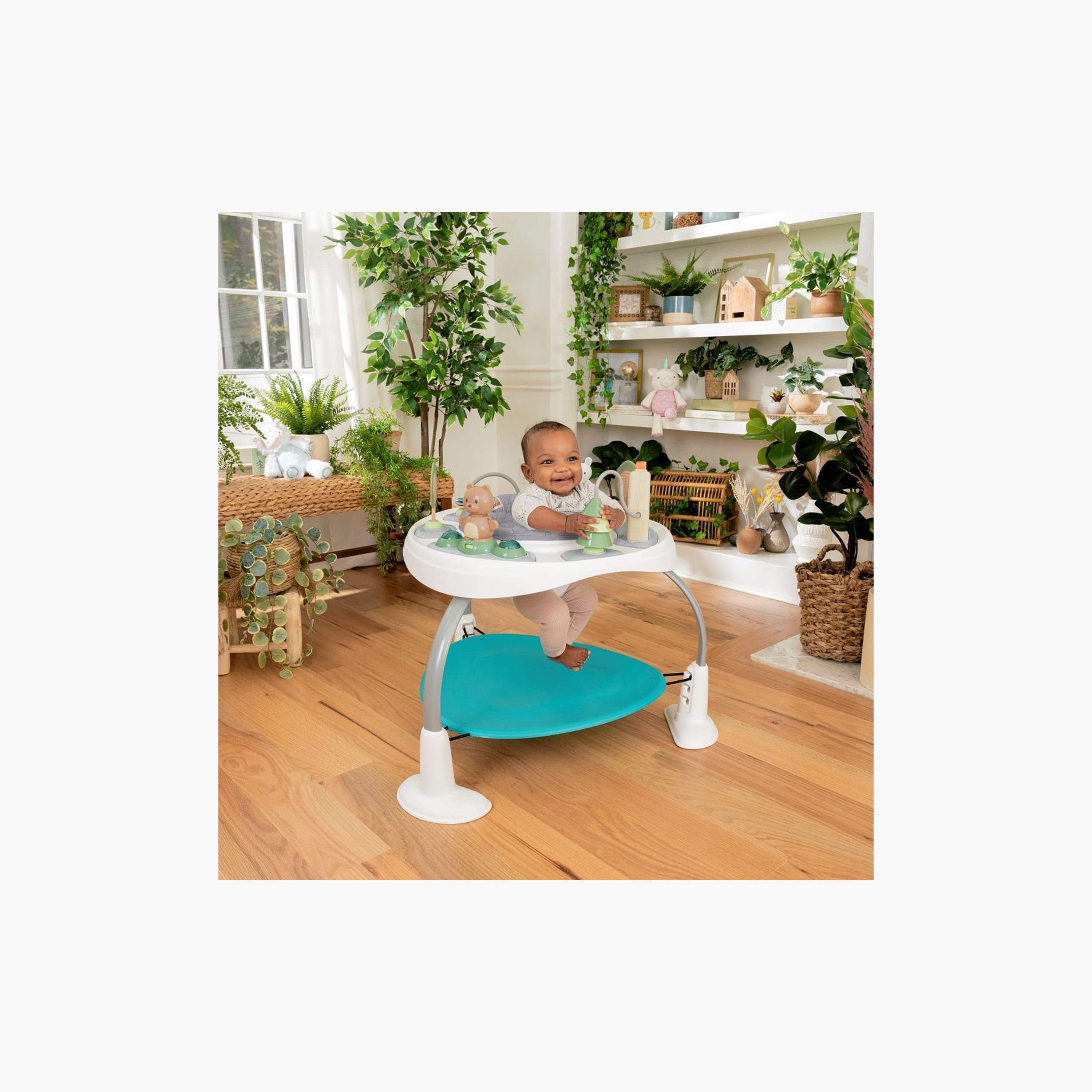 Ingenuity Spring & Sprout 2-in-1 Baby Activity Centre Jumper with Table - First Forest - 6 Months+-baby-infantactivity-bouncers-image-4