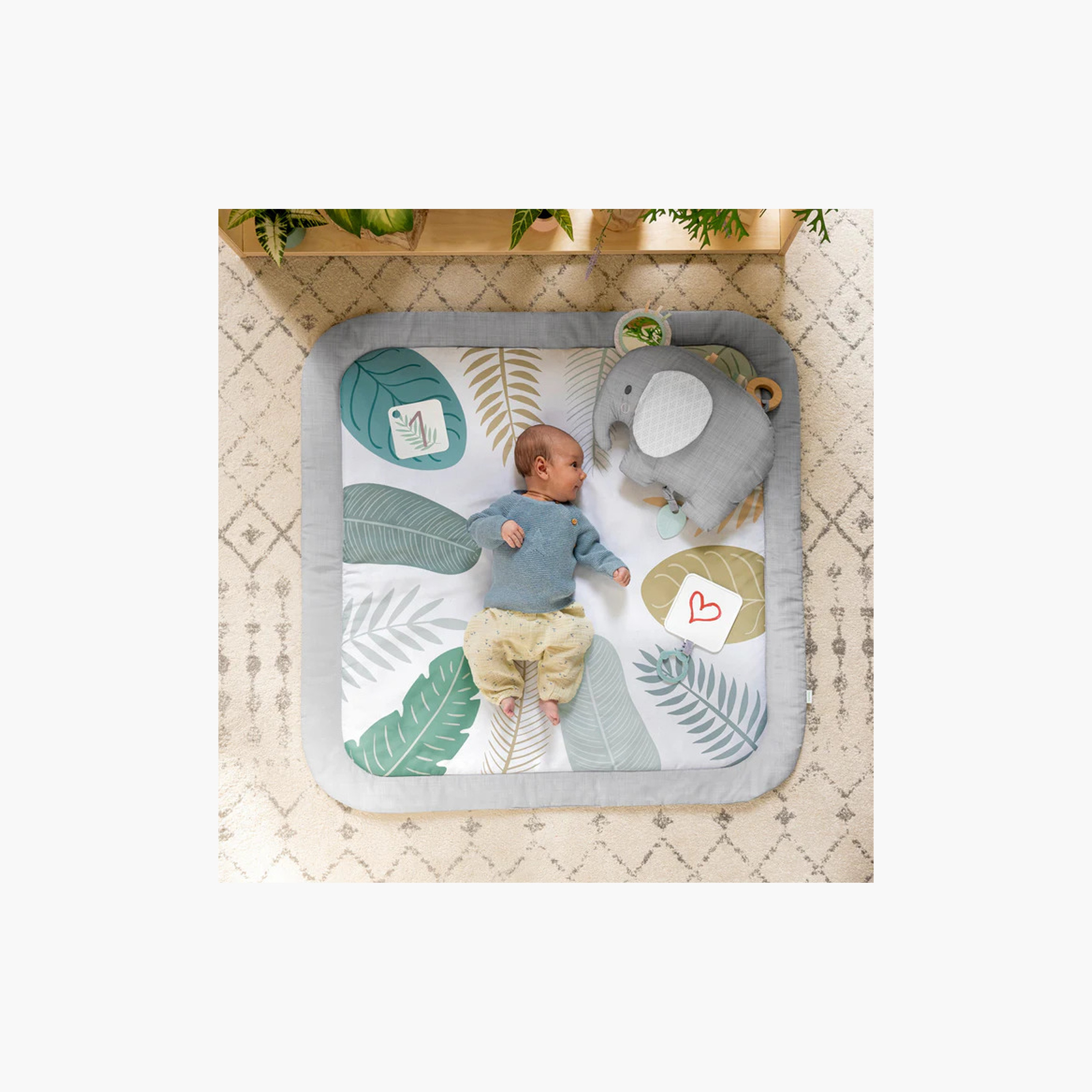 Ingenuity Sprout Spot Baby Milestone Play Mat with Photo Props & 5 Developmental Toys - Newborns+-baby-infantactivity-playpensandplaymats-image-3