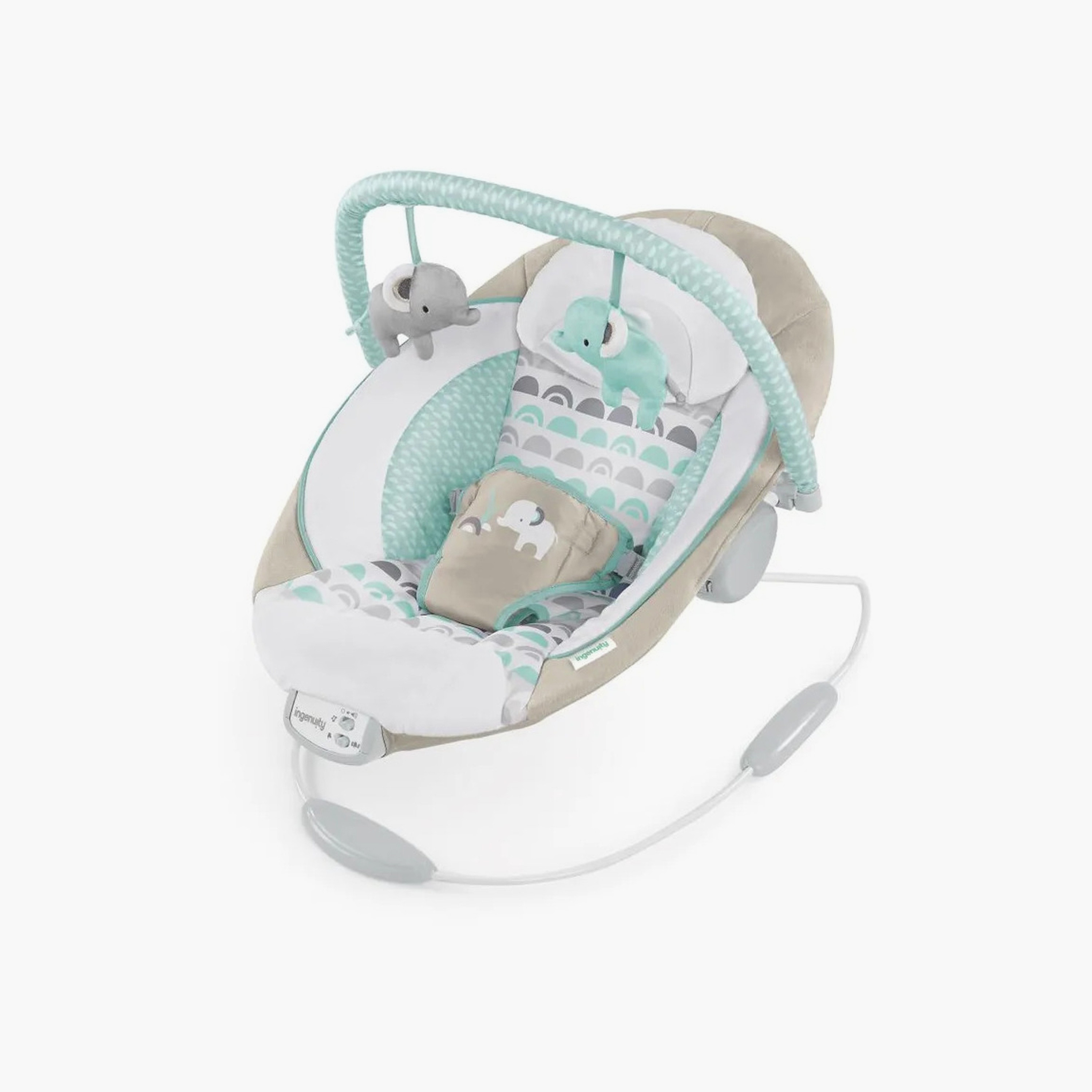 مقعد هزاز للأطفال مع قضيب ألعاب مخملية  من إنجينيويتي - حديثي الولادة فما فوق-baby-infantactivity-bouncers-image-1