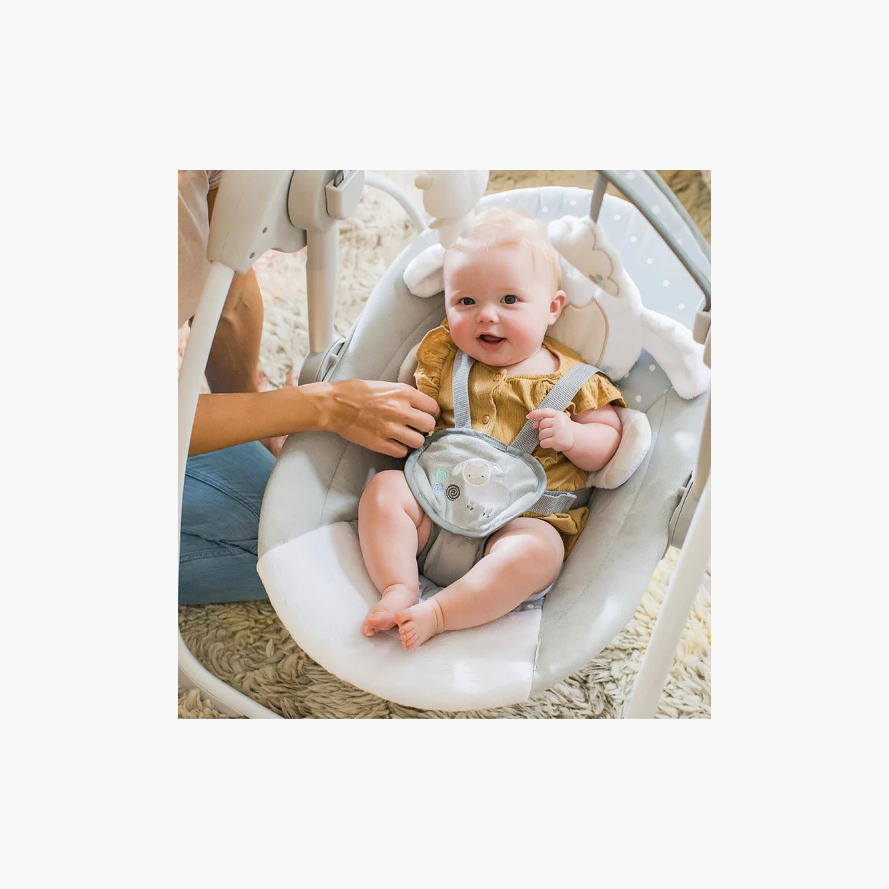 Ingenuity Comfort 2 Go Compact Foldable Swing with 12 Melodies - 0 to 9 Months-toys-outdoor-slidesandswings-image-3