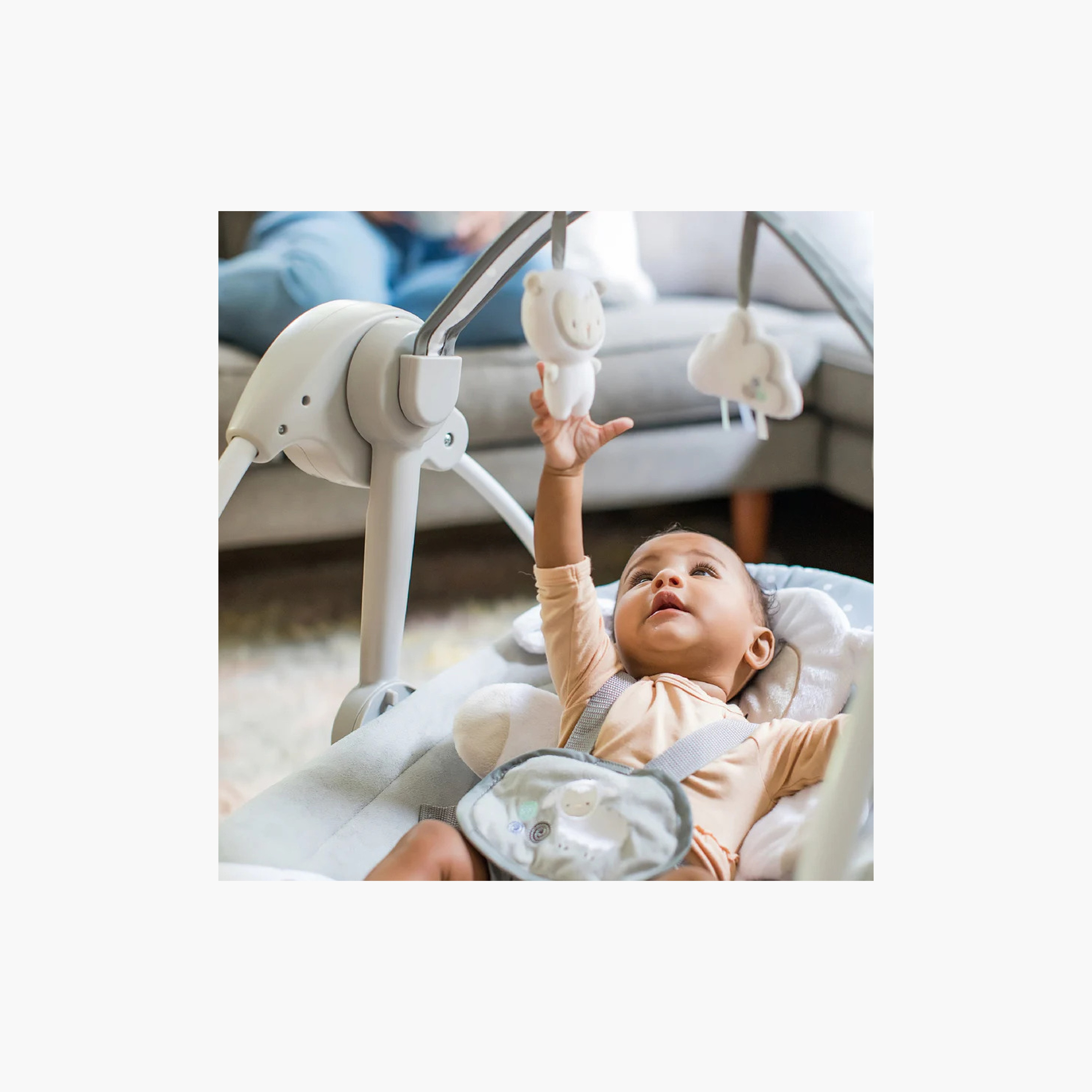 Ingenuity Comfort 2 Go Compact Foldable Swing with 12 Melodies - 0 to 9 Months-toys-outdoor-slidesandswings-image-4