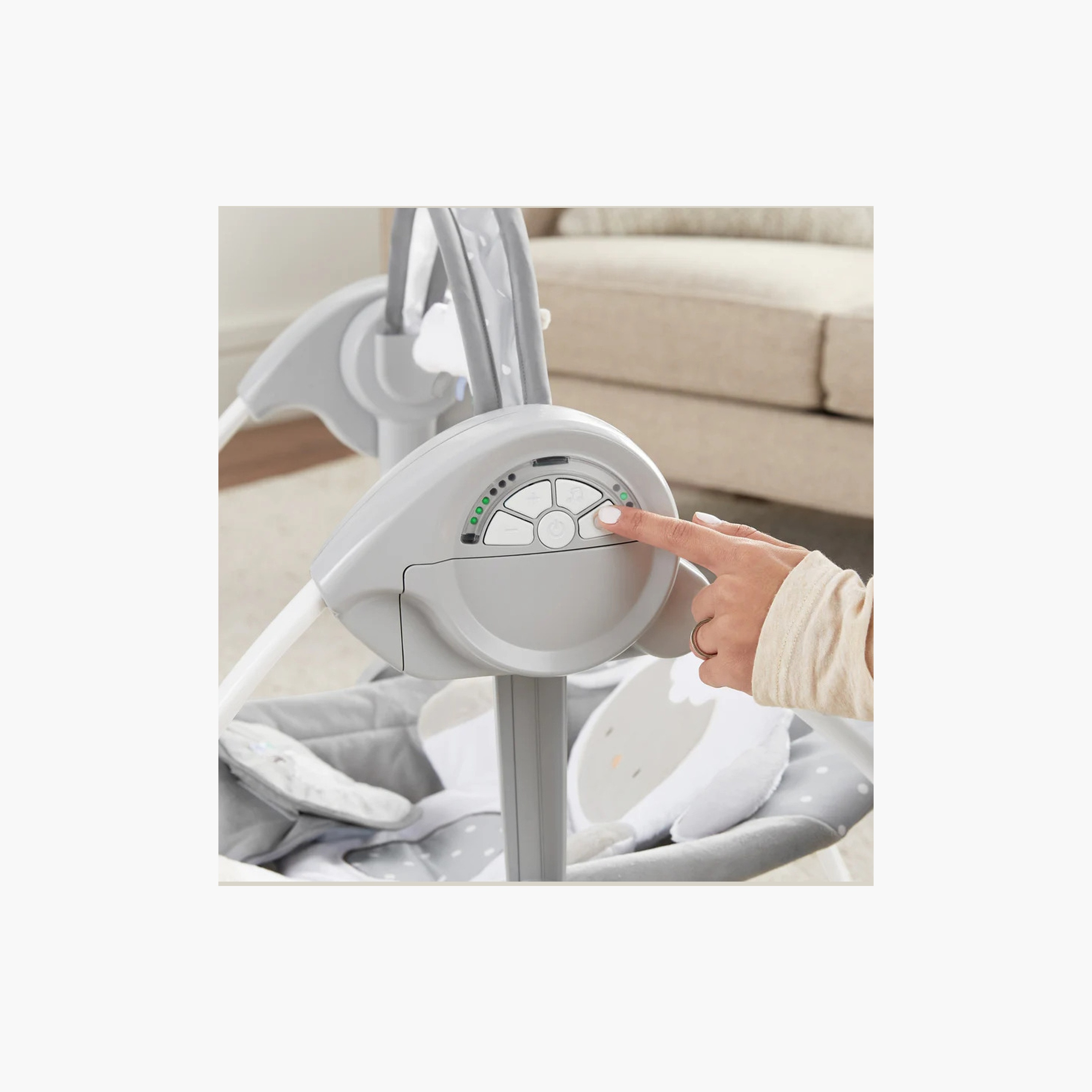 Ingenuity Comfort 2 Go Compact Foldable Swing with 12 Melodies - 0 to 9 Months-toys-outdoor-slidesandswings-image-5