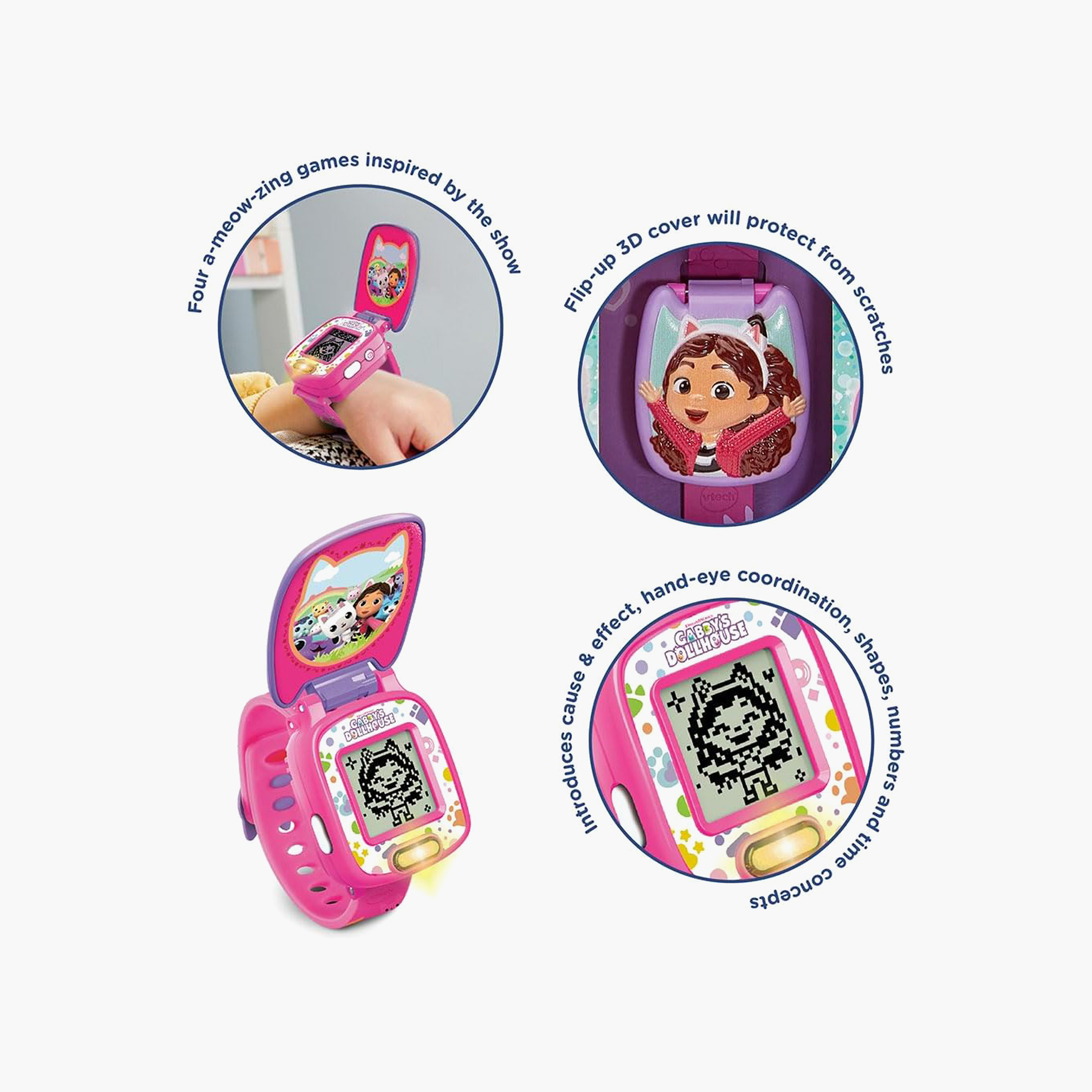 ساعة تايم تو جِت تايني بطبعات جابي دول هاوس من في تك-girls-accessories-watches-image-2