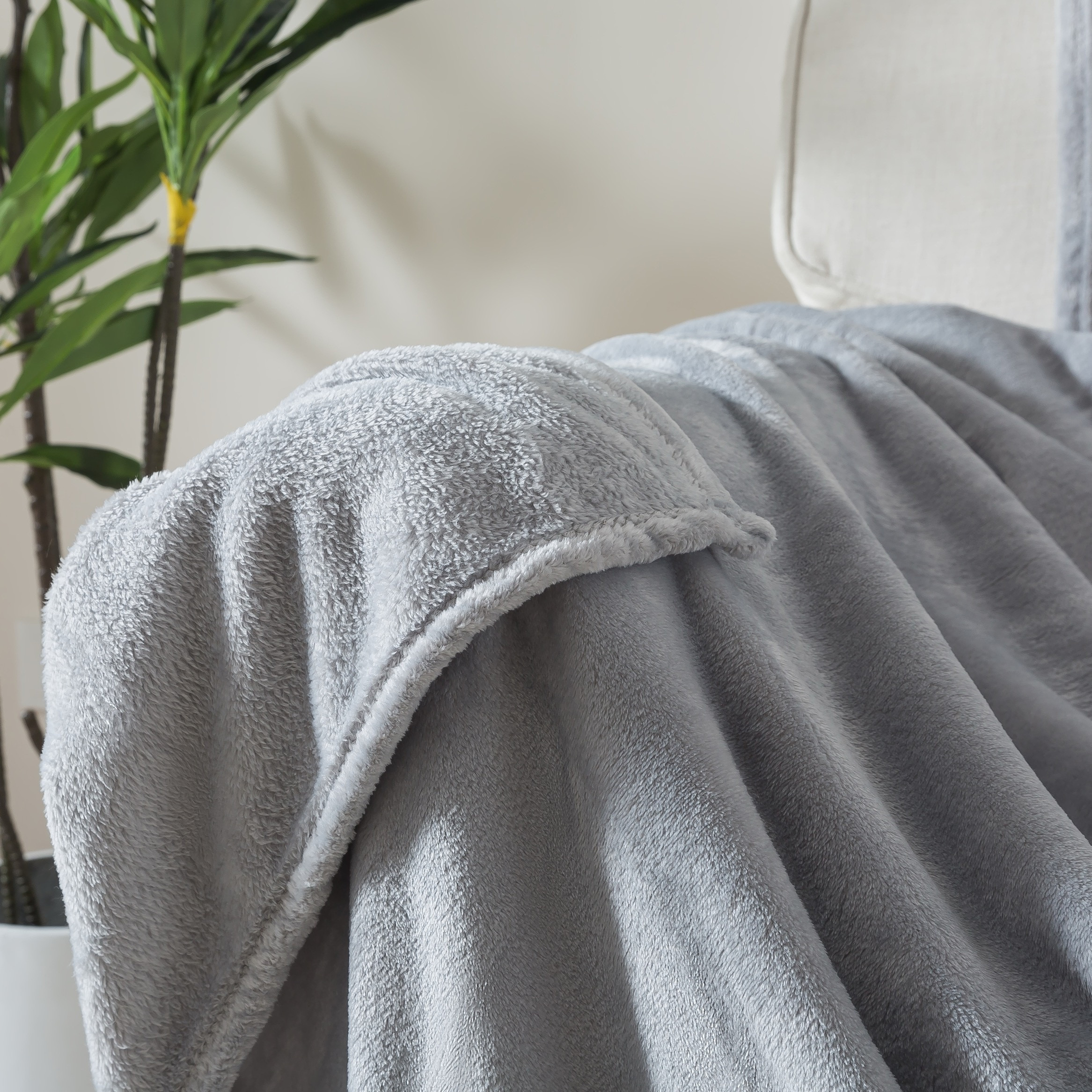 Luxury 240 GSM Soft Plush Flannel Blanket - 200x200 cms-household-bedding-blankets-image-5
