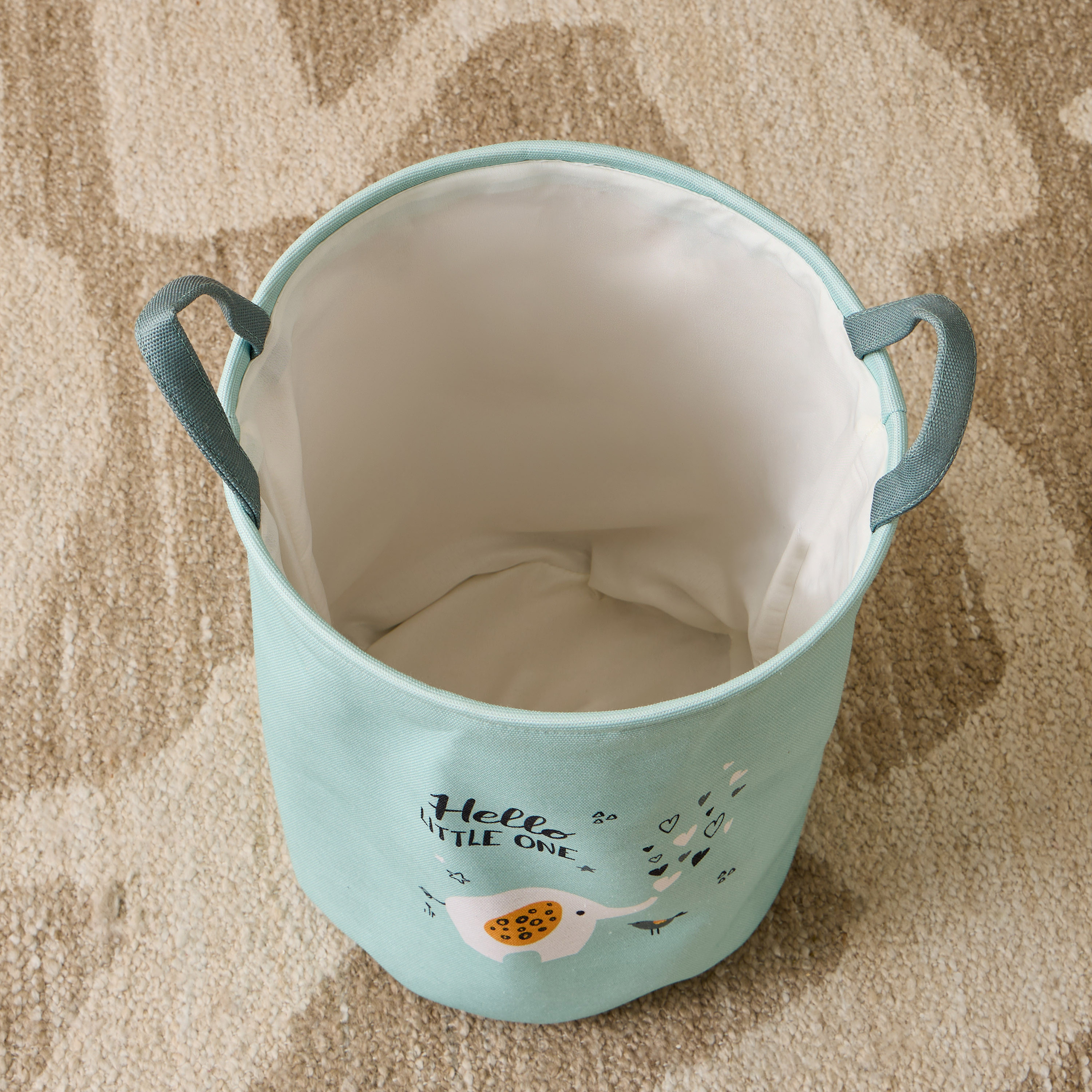 Juniors Laundry Hamper with Elephant Print - Polyester-baby-nursery-furniture-wardrobesandstorage-image-3