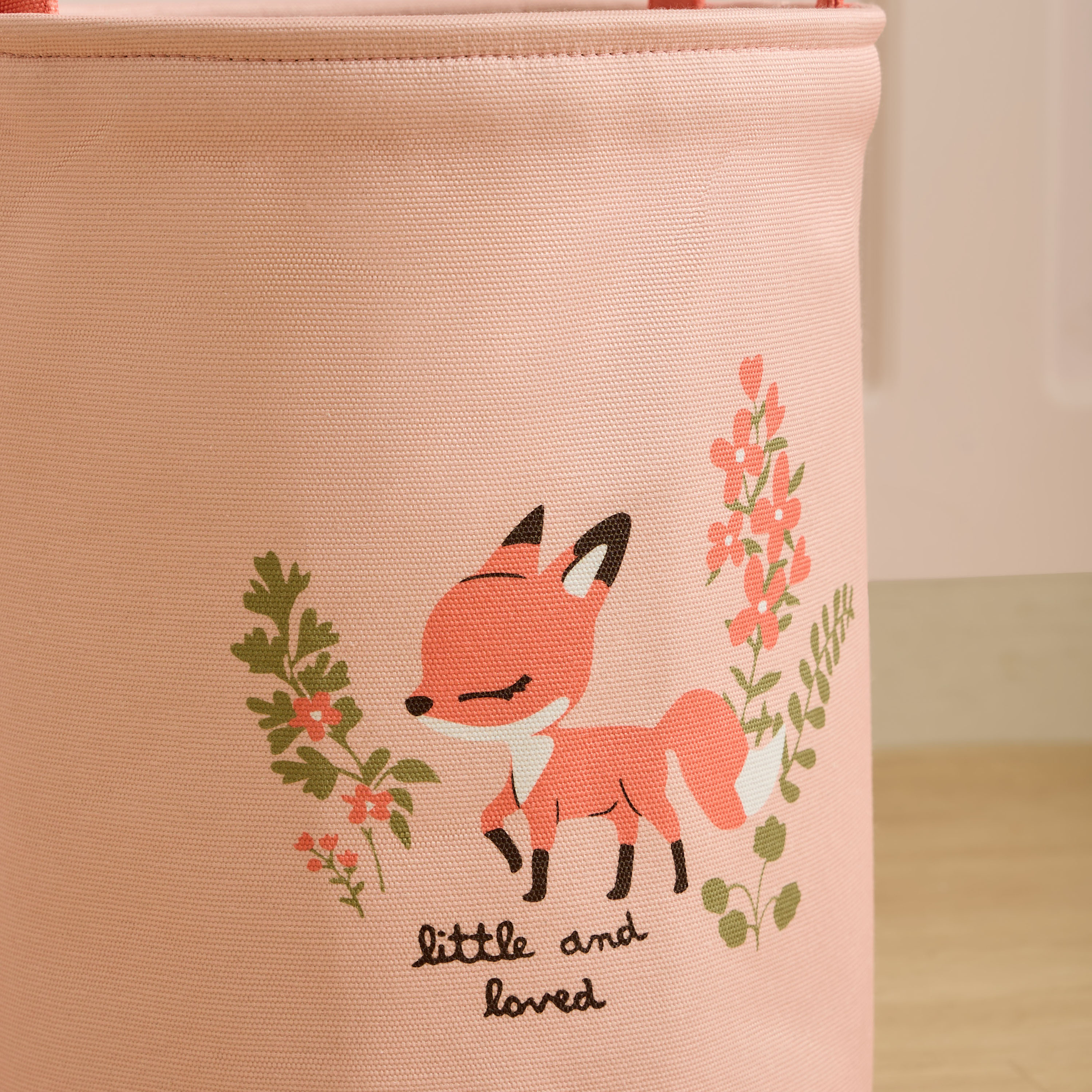 Juniors Nursery Laundry Hamper with Fox Print - Polyester-baby-nursery-roomdecor-image-4