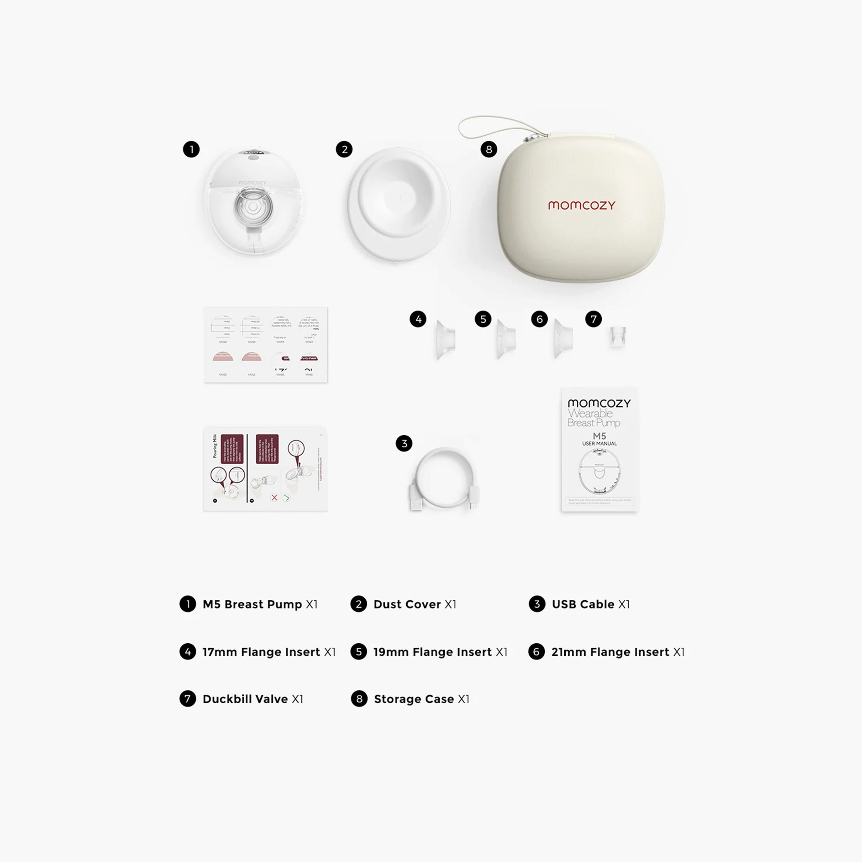 Momcozy M5 Single Wearable Electric Breast Pump - Maroon-baby-feeding-breastfeedingandcare-image-5