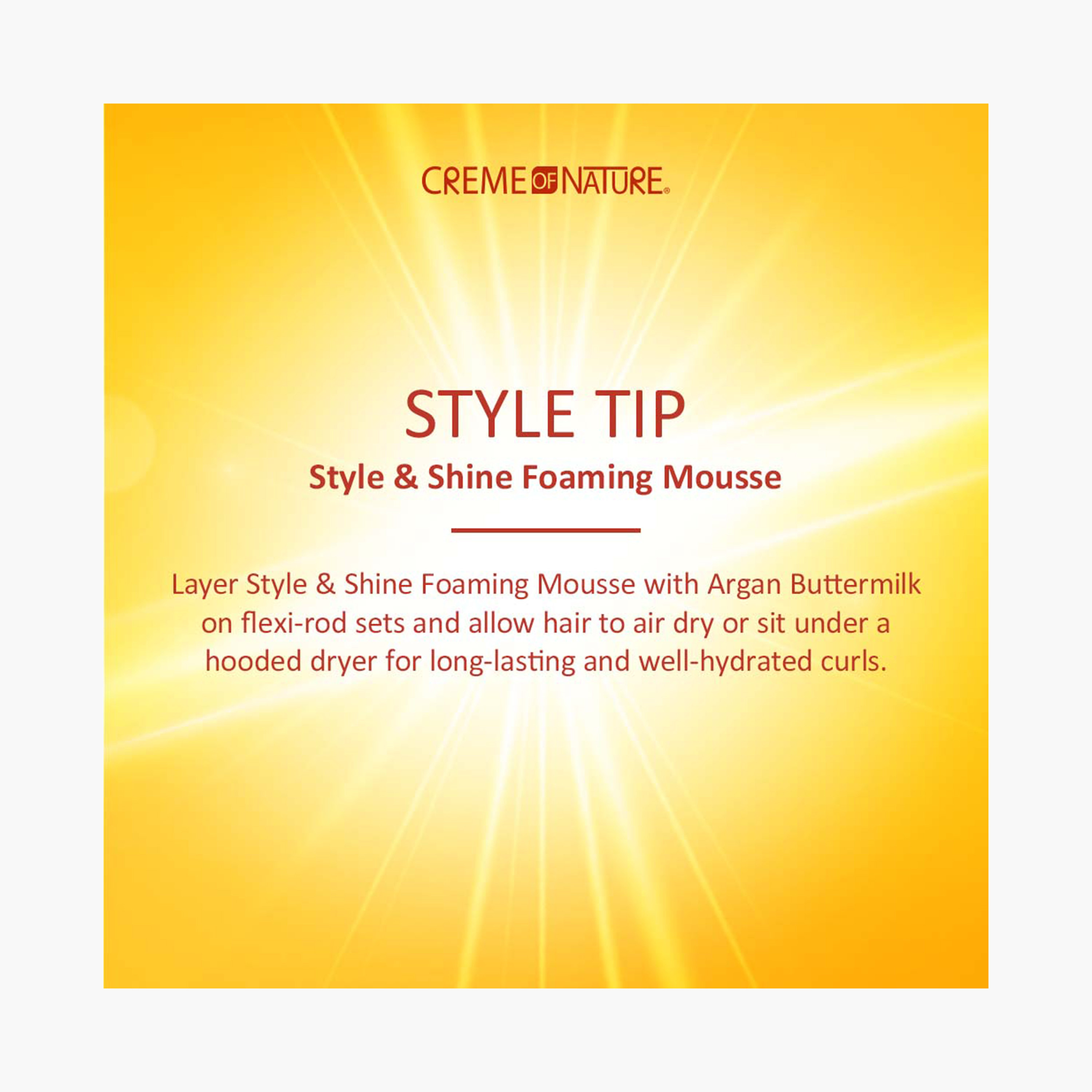 Creme Of Nature RV CON Argan Oil Style and Shine Foaming Mousse - 207 ml-beautyandpersonalcare-hair-hairstyling-hairgels-image-4