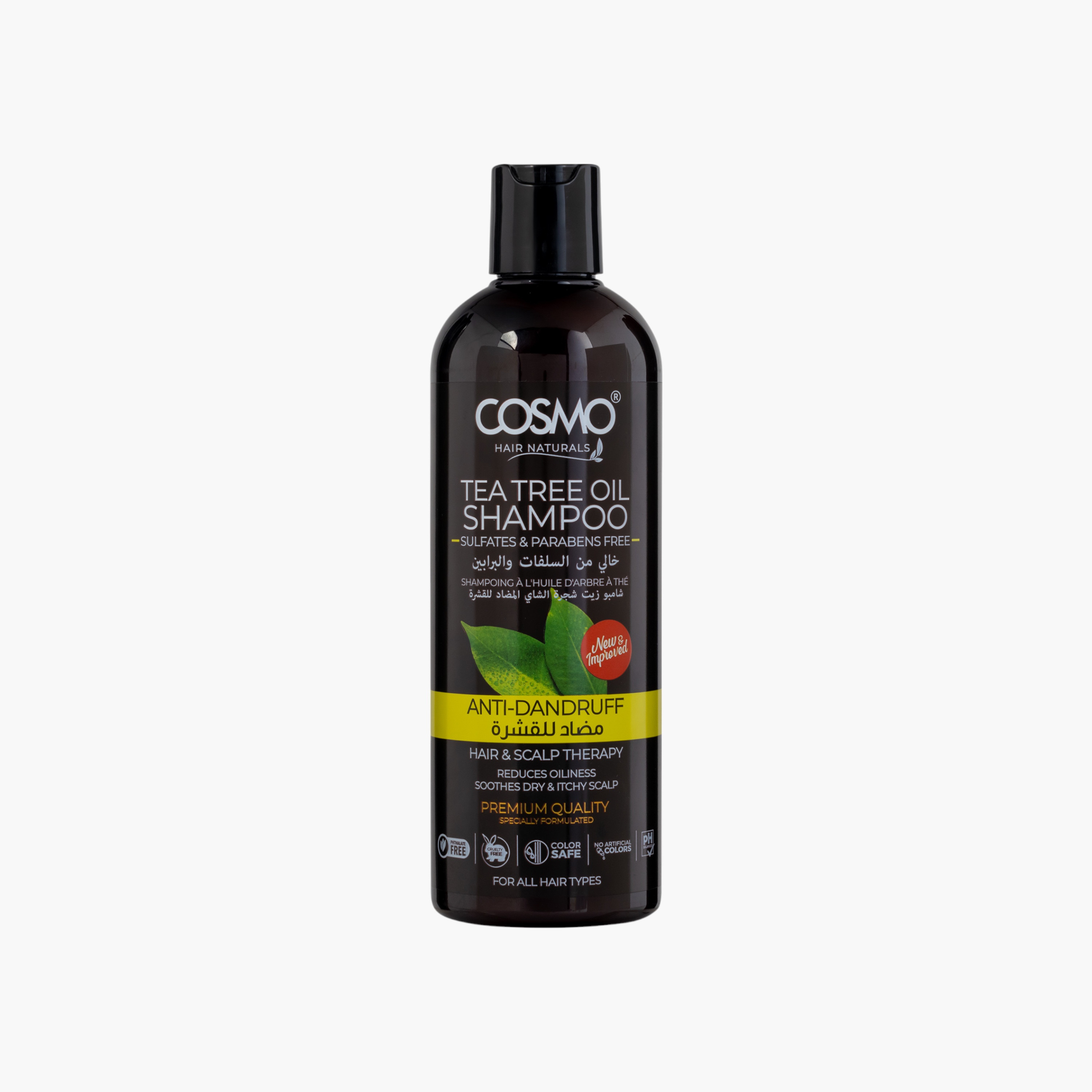 Cosmo Tea Tree Oil Shampoo - 480 ml-beautyandpersonalcare-hair-haircare-shampoos-image-1