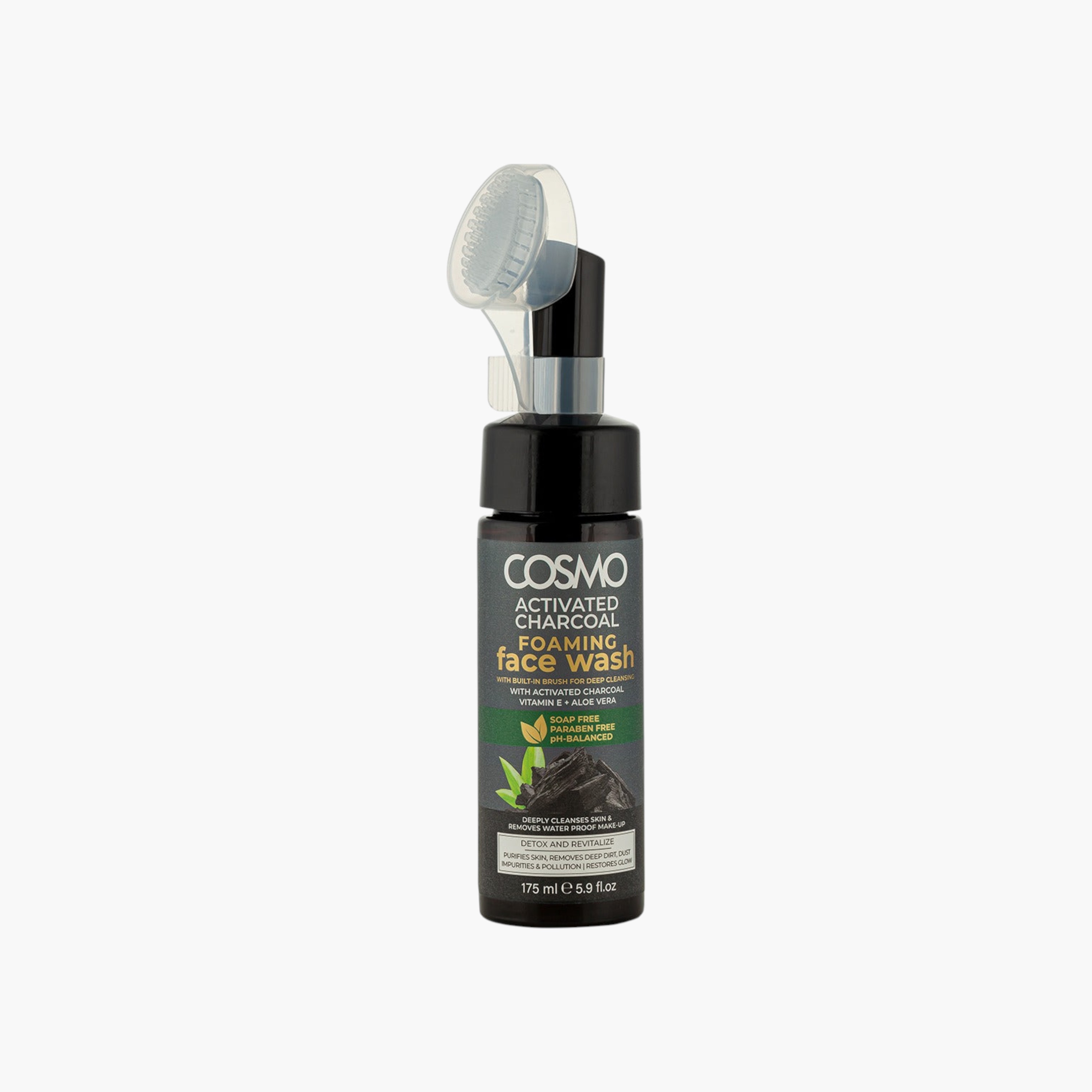 Cosmo Activated Charcoal Foaming Face Wash - 175 ml-beautyandpersonalcare-skin-cleansers-facewashandcleansers-image-1