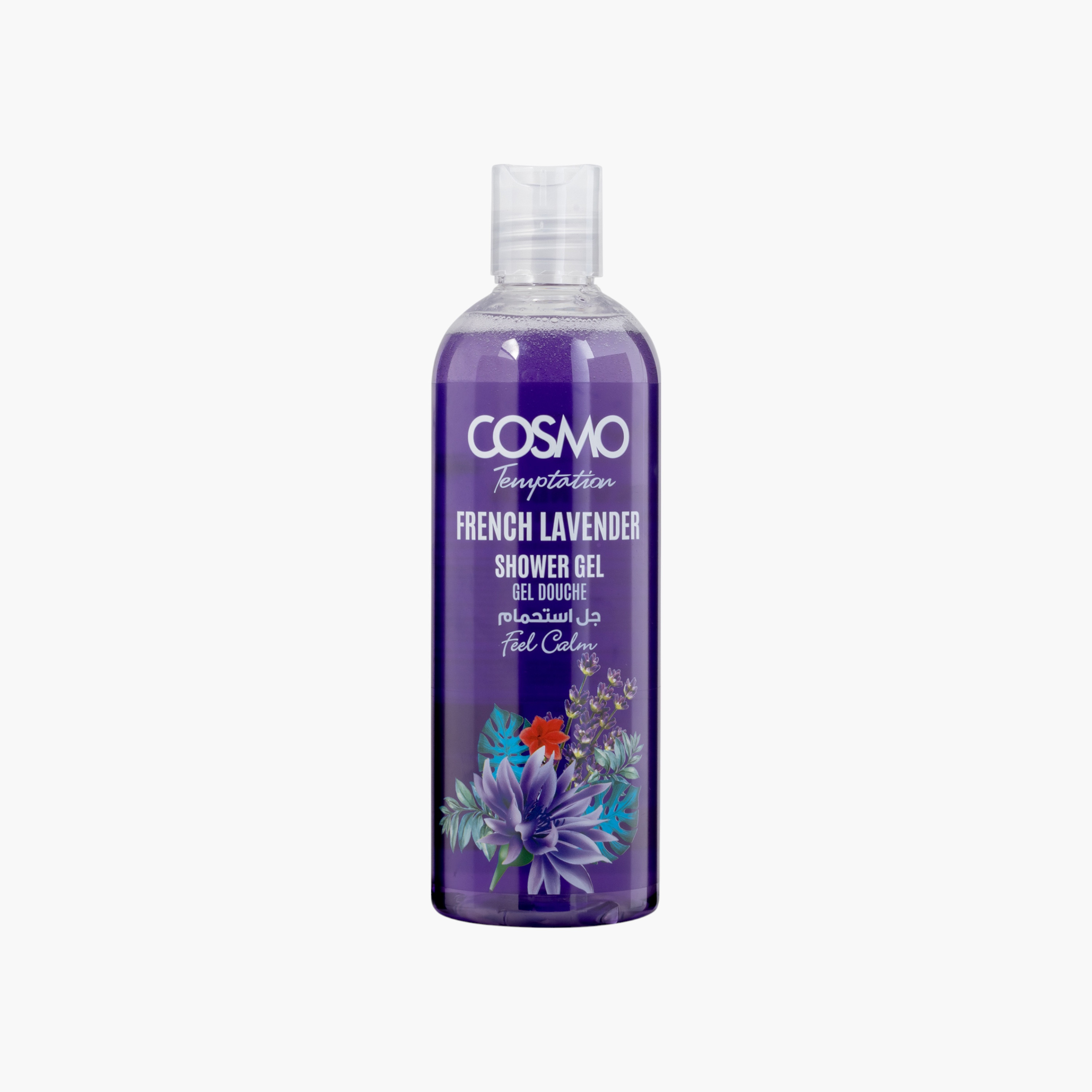 جيل الاستحمام تمبتايشن لافندر فرنسي من كوزمو - 480 مل-beautyandpersonalcare-bathandbody-bathandshower-bodywash-image-1