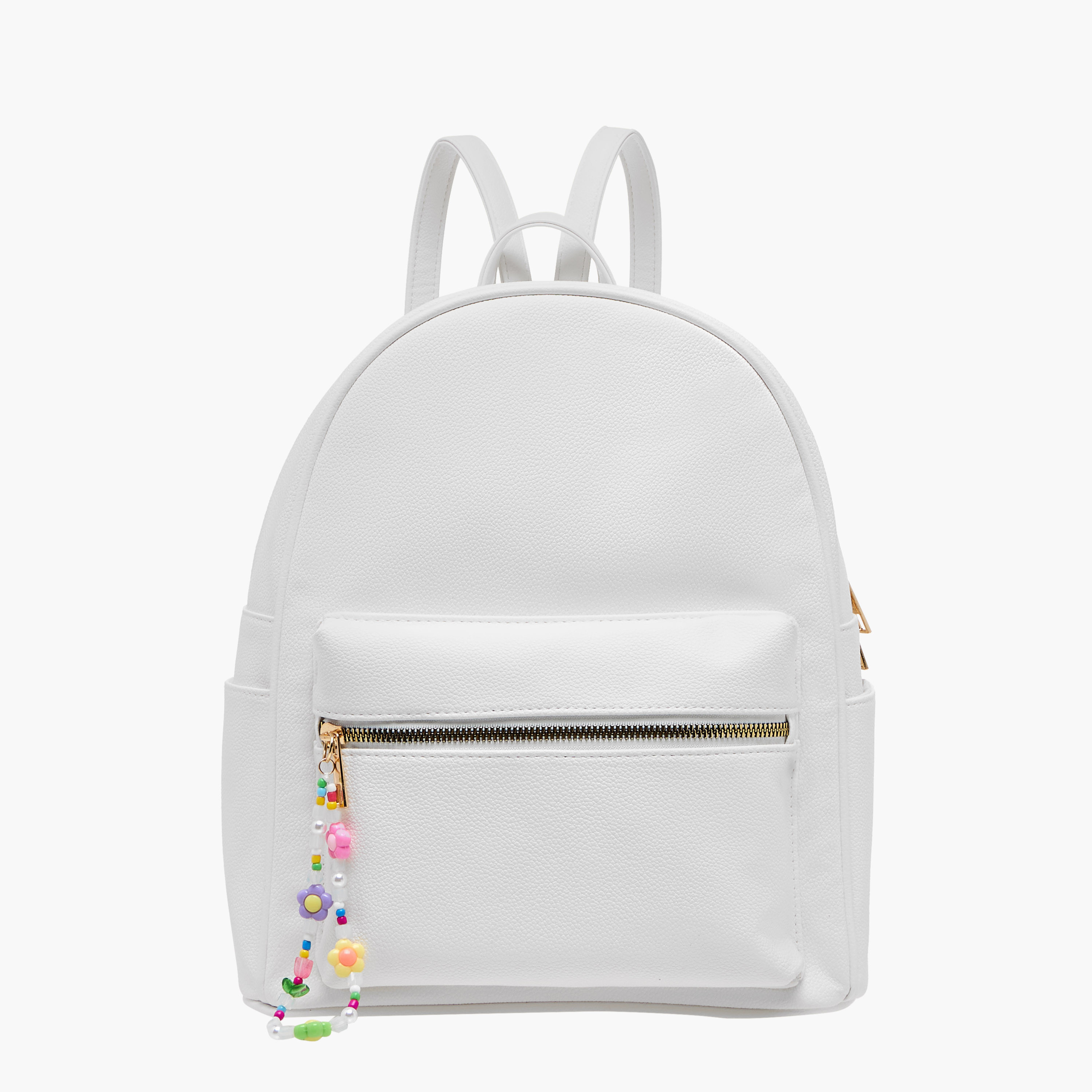 Mistotes Charm Accent Backpack with Adjustable Shoulder Straps-women-bagsandwallets-backpacks-image-1