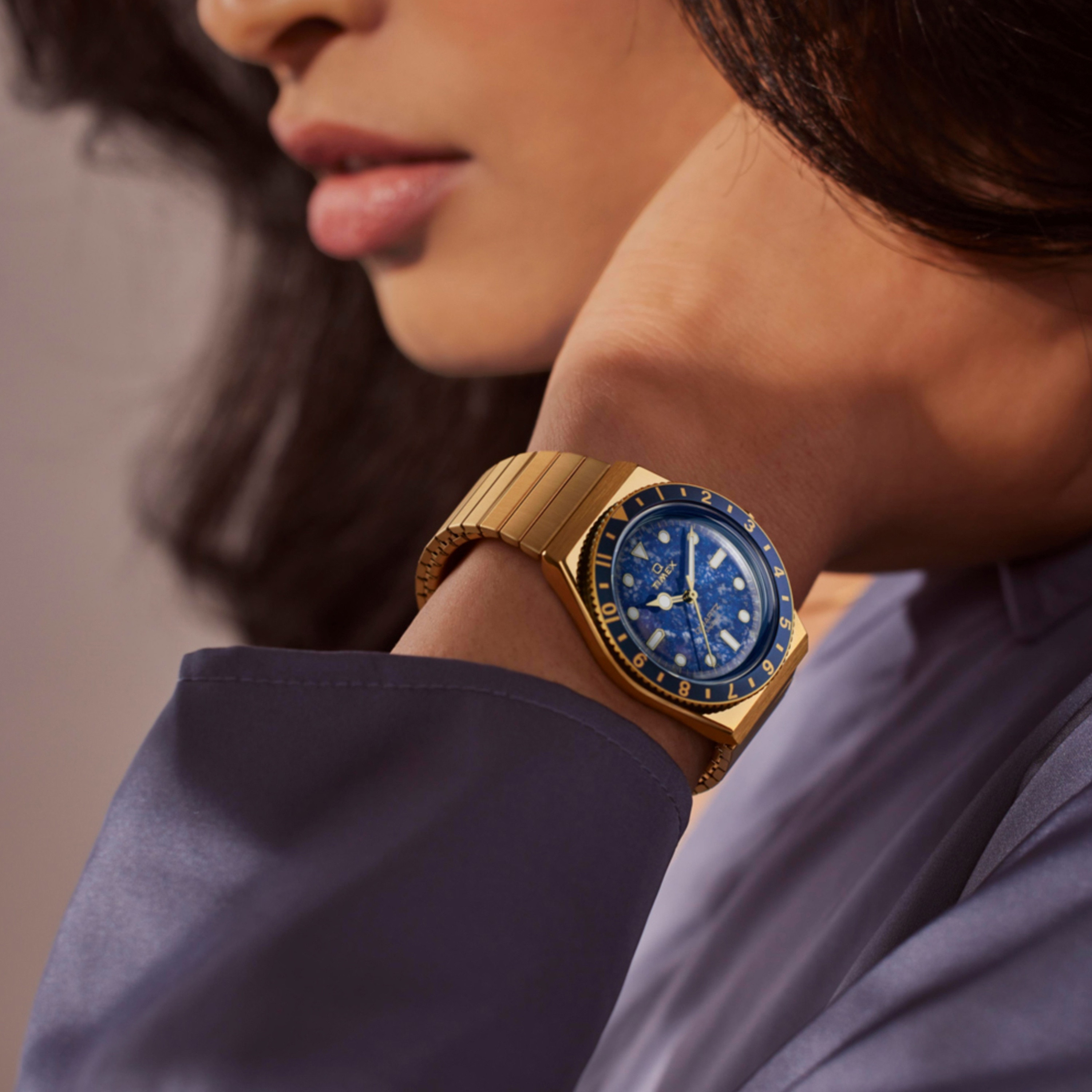 تايمكس ساعة يد نسائية 36 مم ذهبية أنالوج ستانلس ستيل | TW2V92400-women-watchesandjewellery-watches-image-6