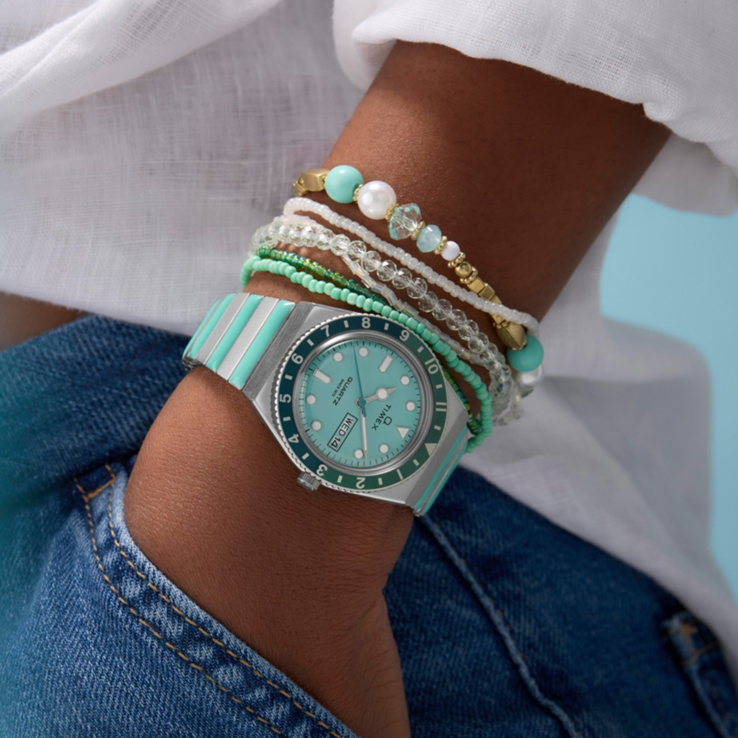 تايمكس ساعة يد نسائية 36 مم فضية أنالوج ستانلس ستيل | TW2W87800-women-watchesandjewellery-watches-image-6