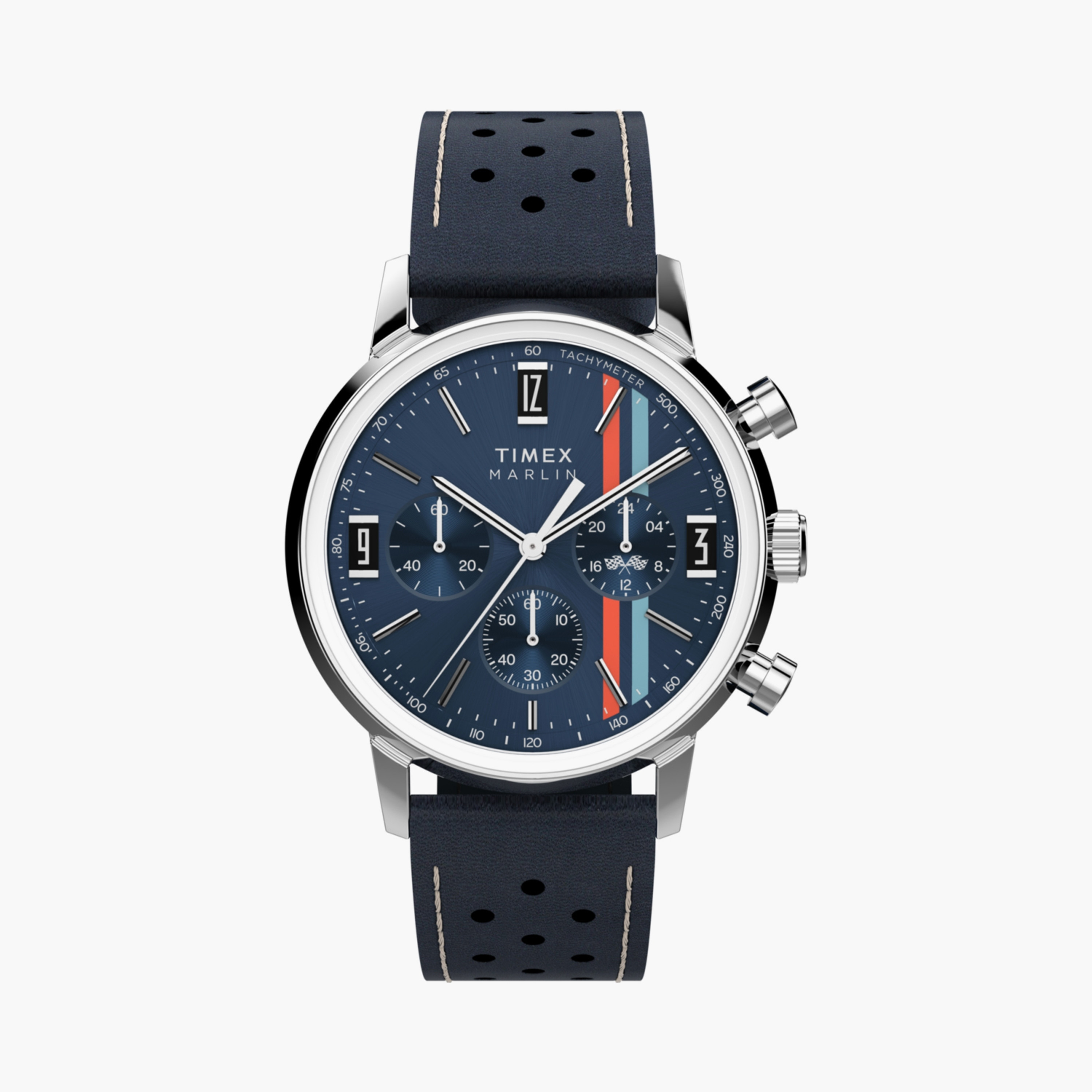 Timex Men's 40 MM Black Chronograph Leather Watch | TW2W98900-men-watchesandjewellery-watches-image-1