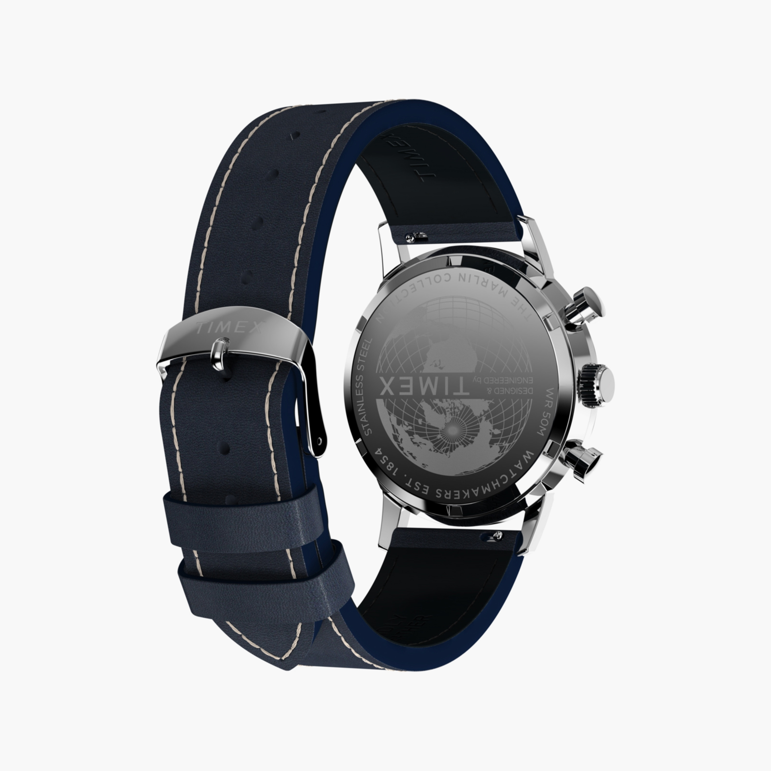 Timex Men's 40 MM Black Chronograph Leather Watch | TW2W98900-men-watchesandjewellery-watches-image-4