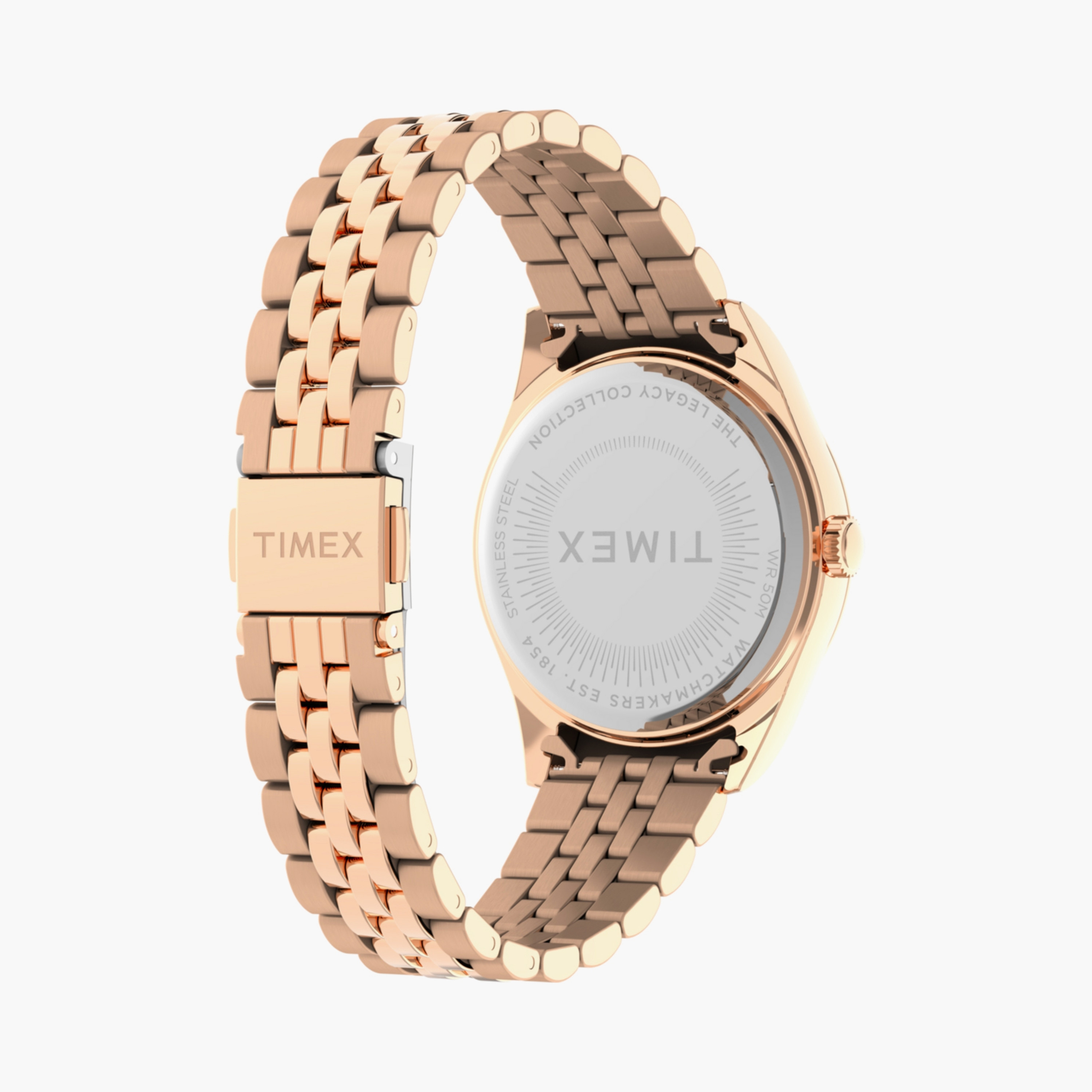 تايمكس ساعة يد نسائية 36 مم ذهبية وردية أنالوج ستانلس ستيل | TW2W32200-women-watchesandjewellery-watches-image-4